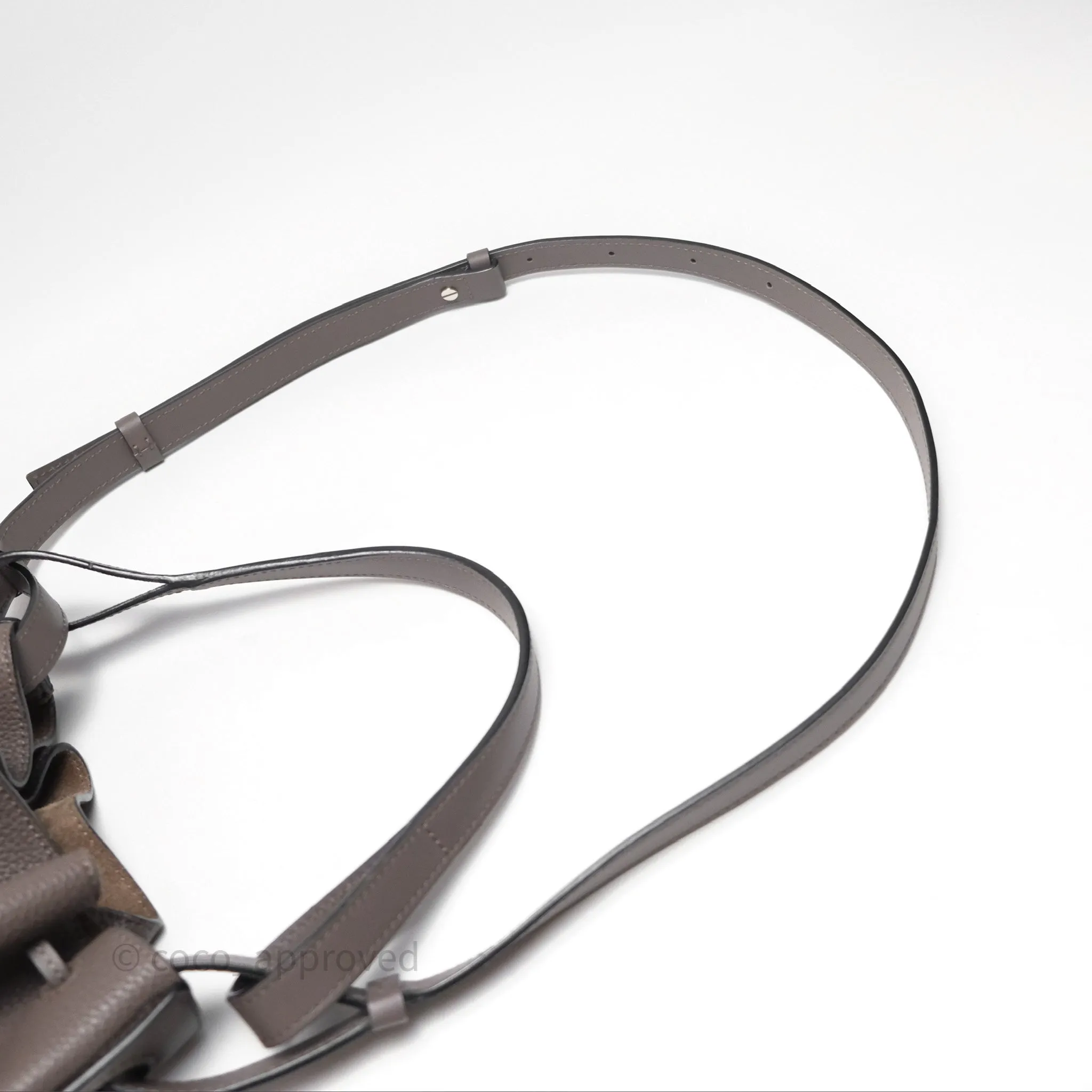 Loewe Small Balloon Bucket Bag Taupe Grained Calfskin