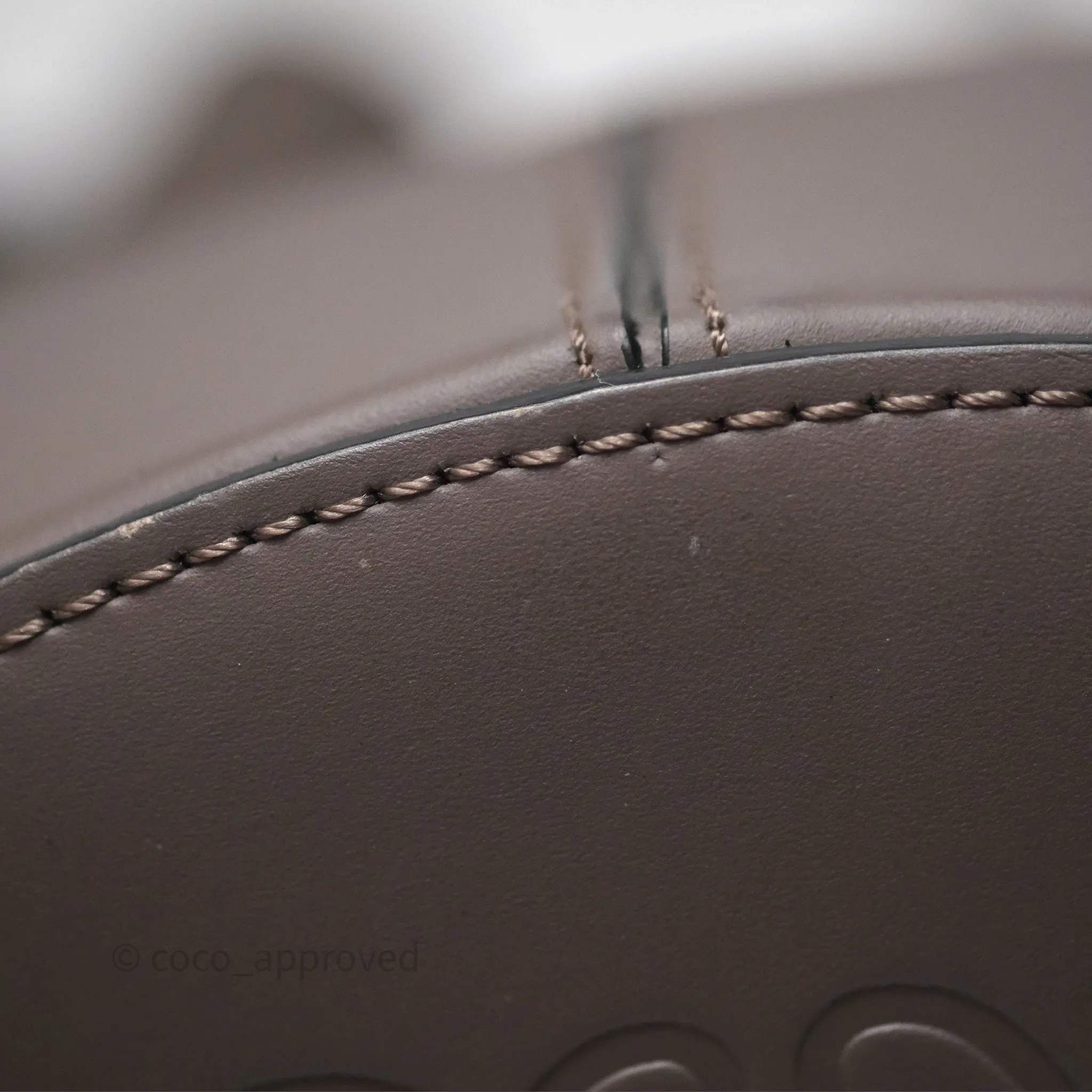 Loewe Small Balloon Bucket Bag Taupe Grained Calfskin