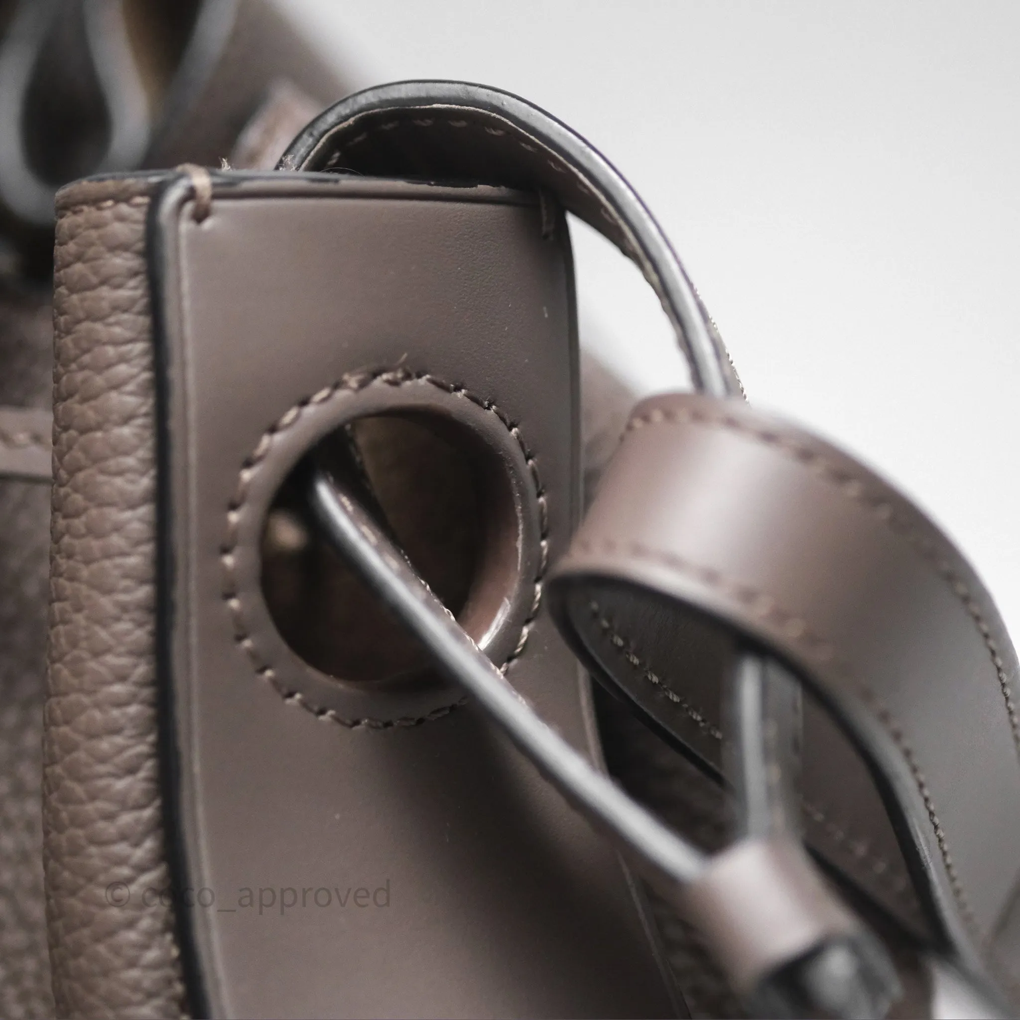 Loewe Small Balloon Bucket Bag Taupe Grained Calfskin