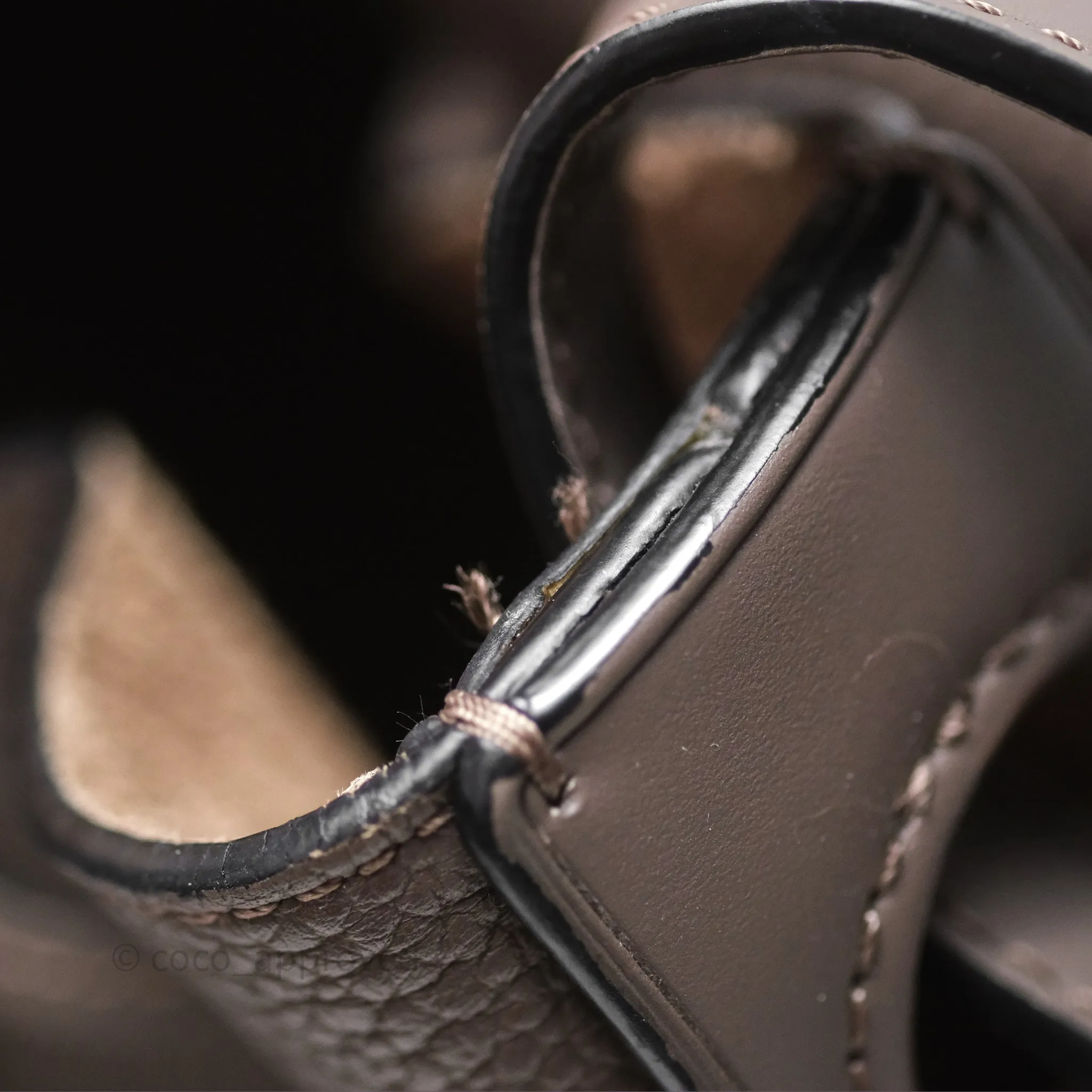 Loewe Small Balloon Bucket Bag Taupe Grained Calfskin