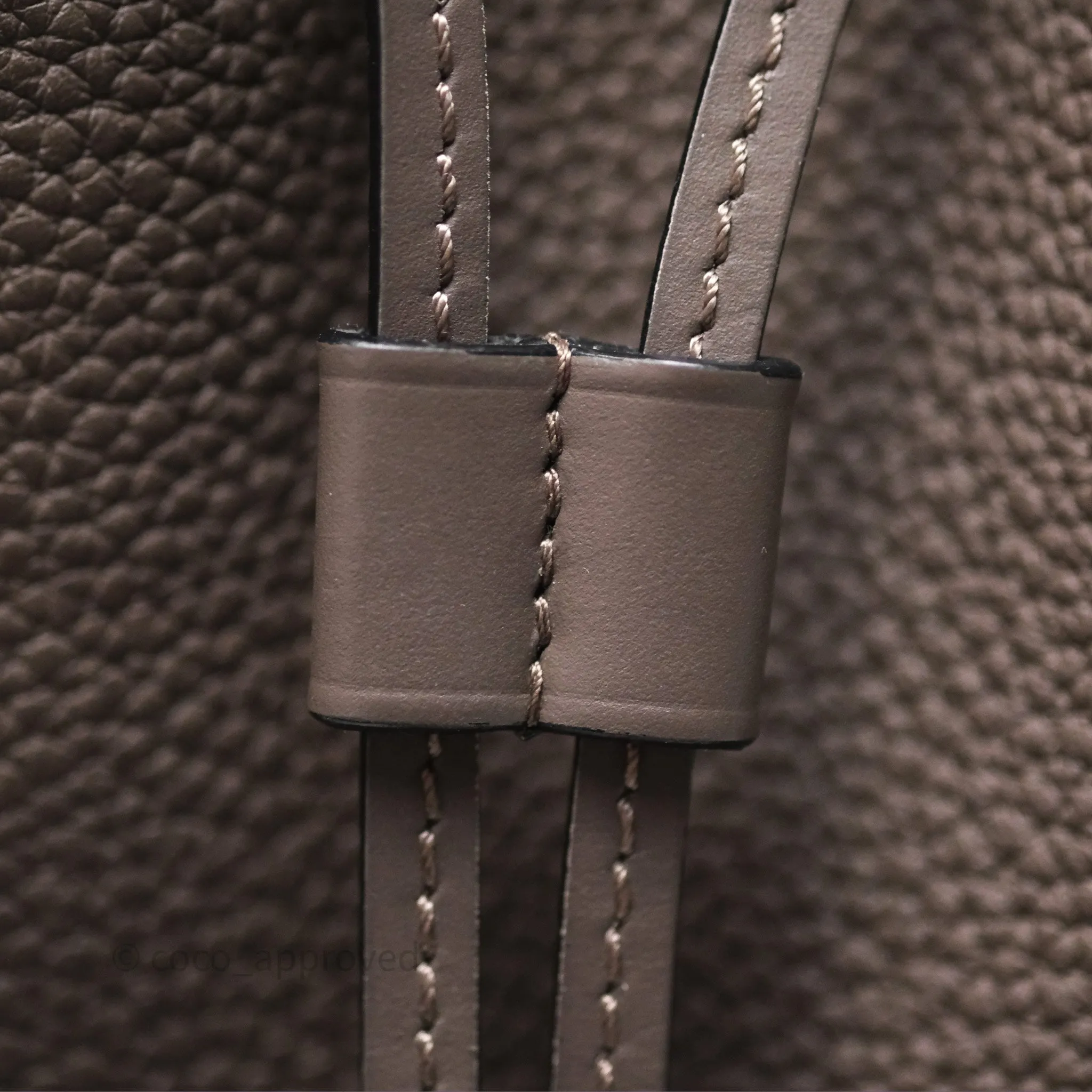Loewe Small Balloon Bucket Bag Taupe Grained Calfskin