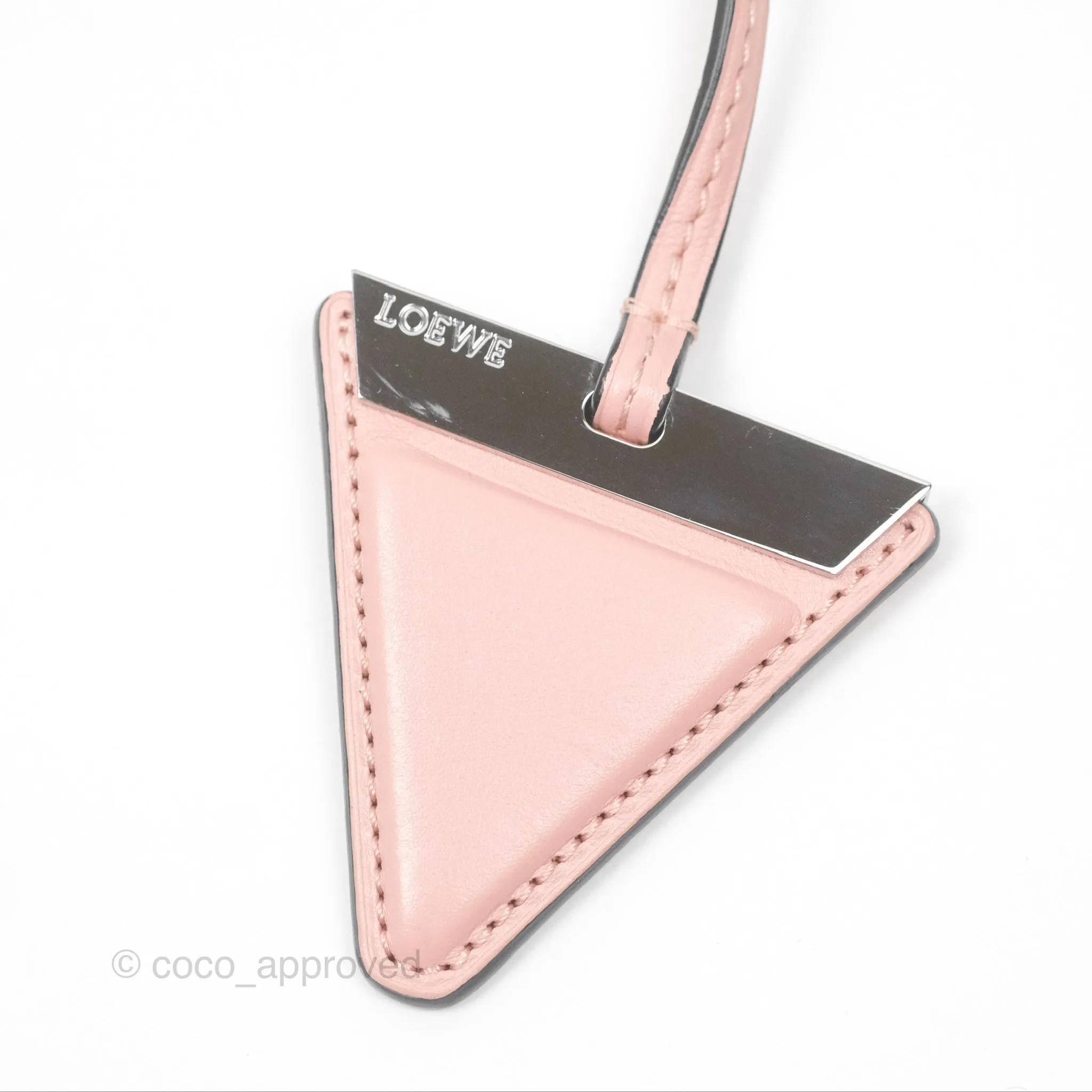 Loewe Small Barcelona Pink White Checkered Calfskin Silver Hardware