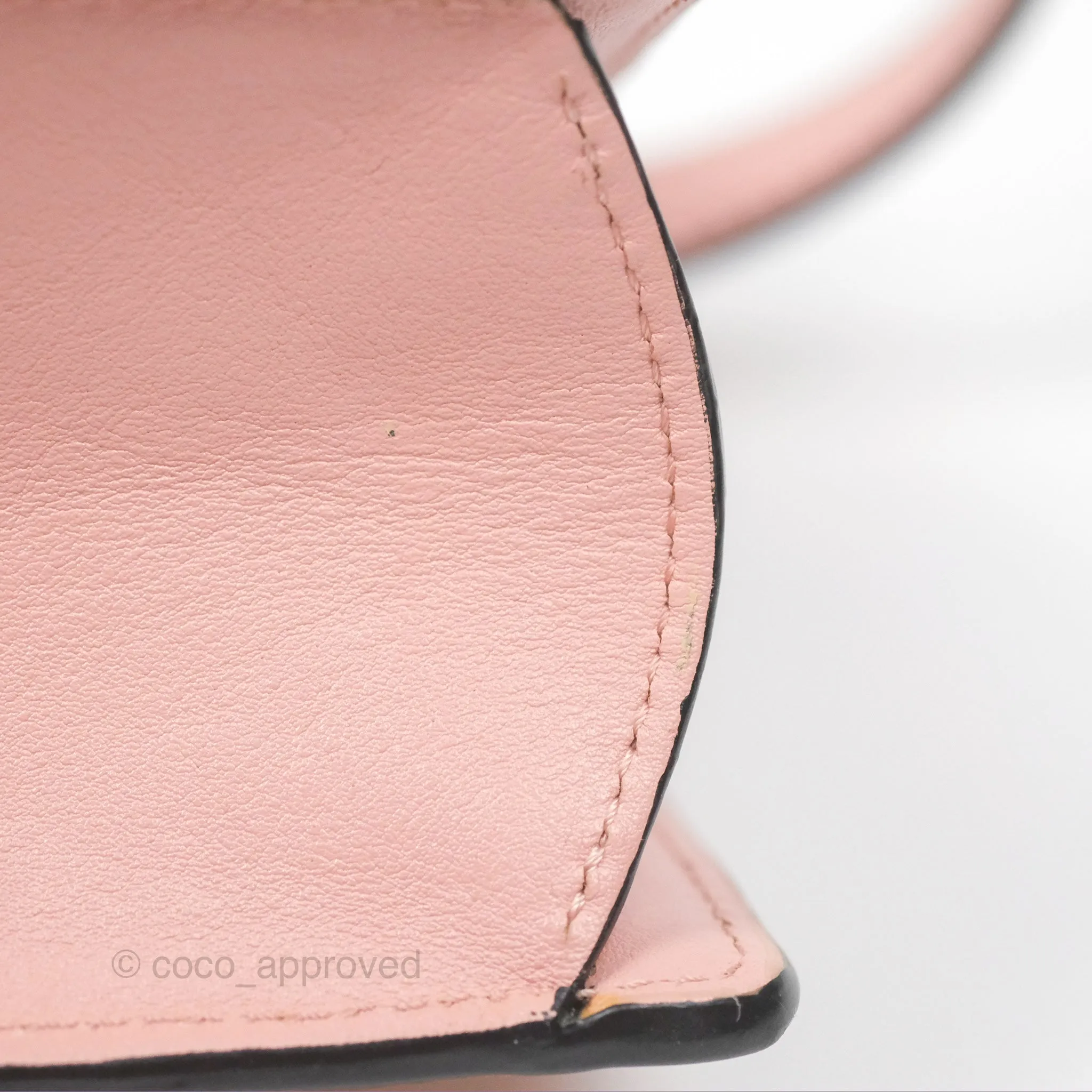 Loewe Small Barcelona Pink White Checkered Calfskin Silver Hardware