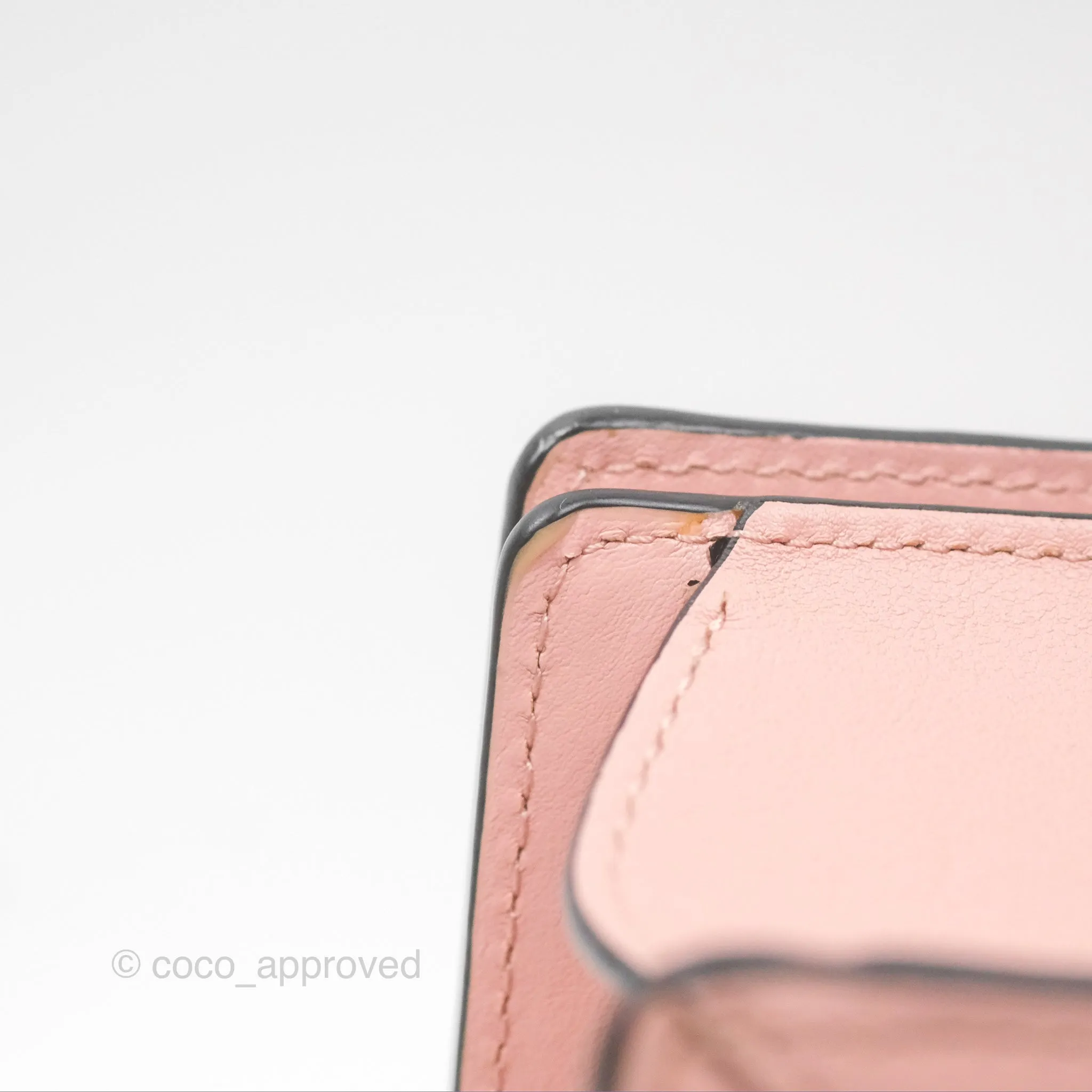 Loewe Small Barcelona Pink White Checkered Calfskin Silver Hardware