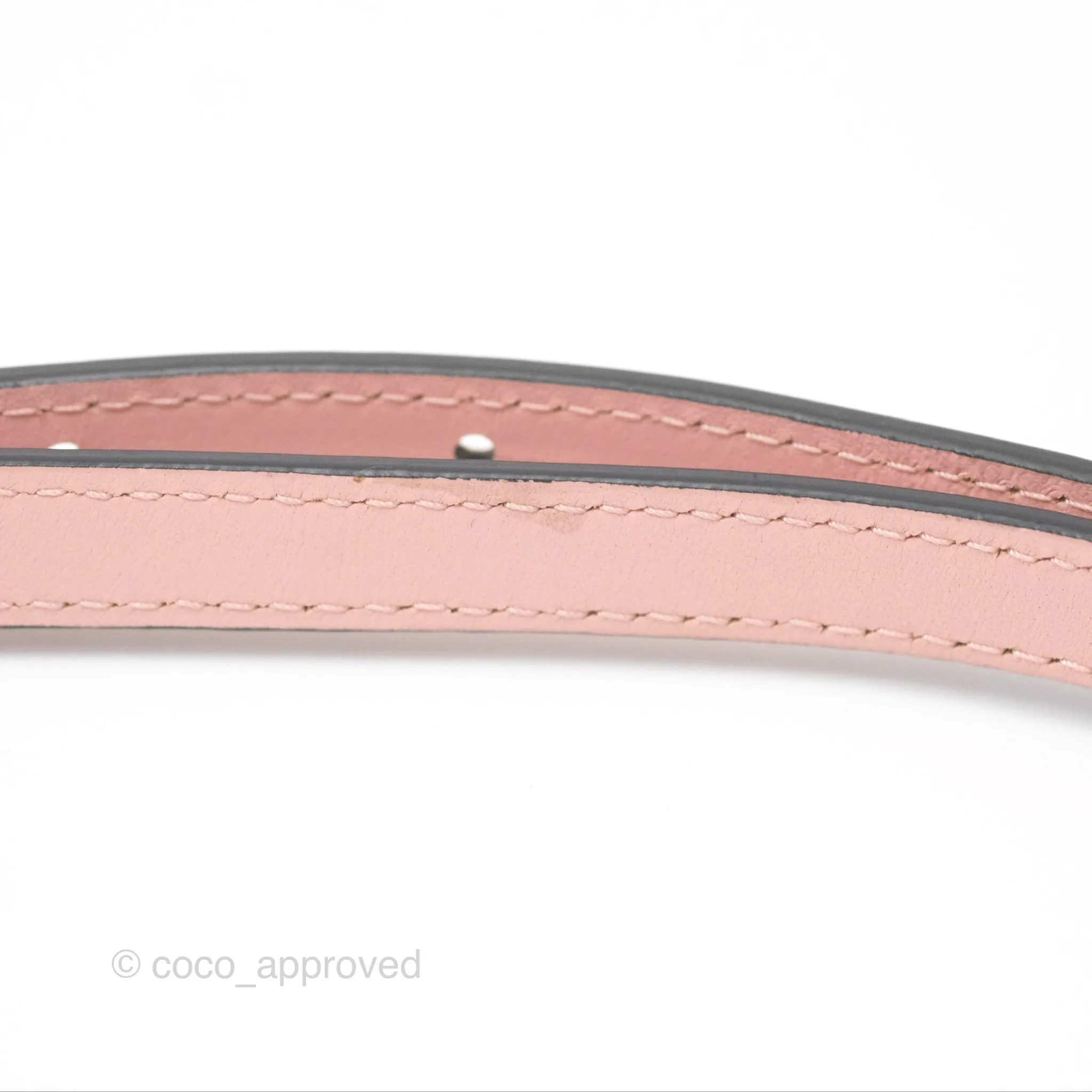 Loewe Small Barcelona Pink White Checkered Calfskin Silver Hardware