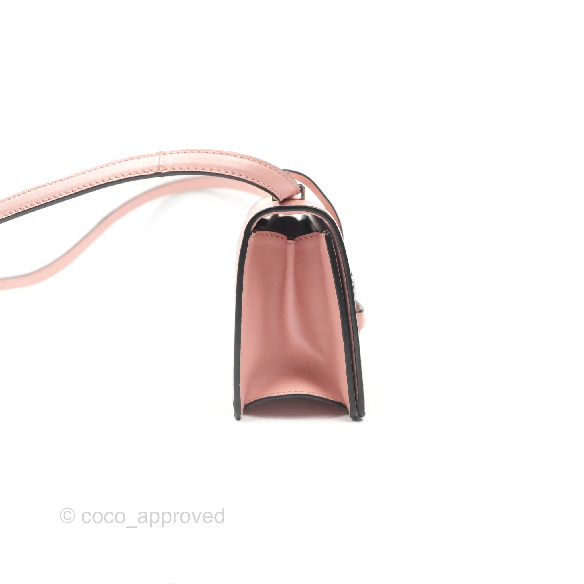 Loewe Small Barcelona Pink White Checkered Calfskin Silver Hardware