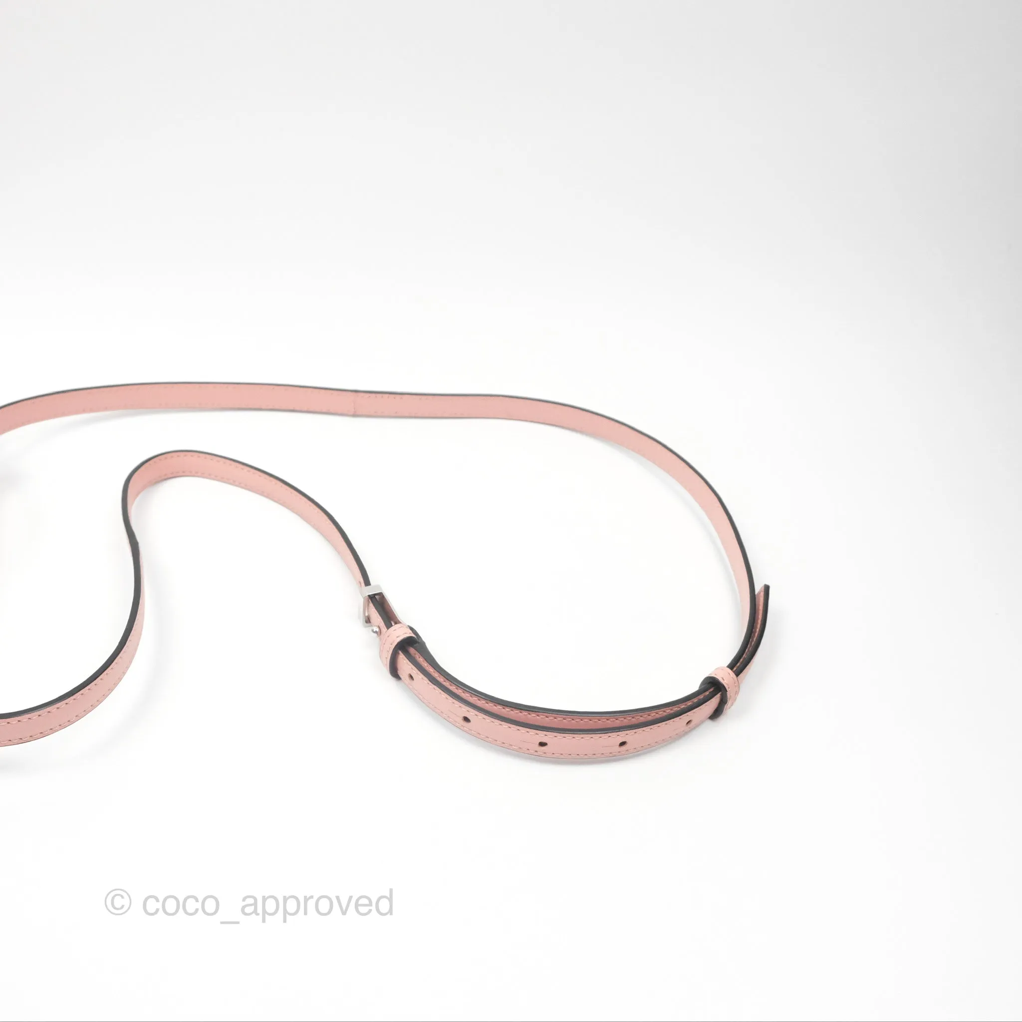 Loewe Small Barcelona Pink White Checkered Calfskin Silver Hardware