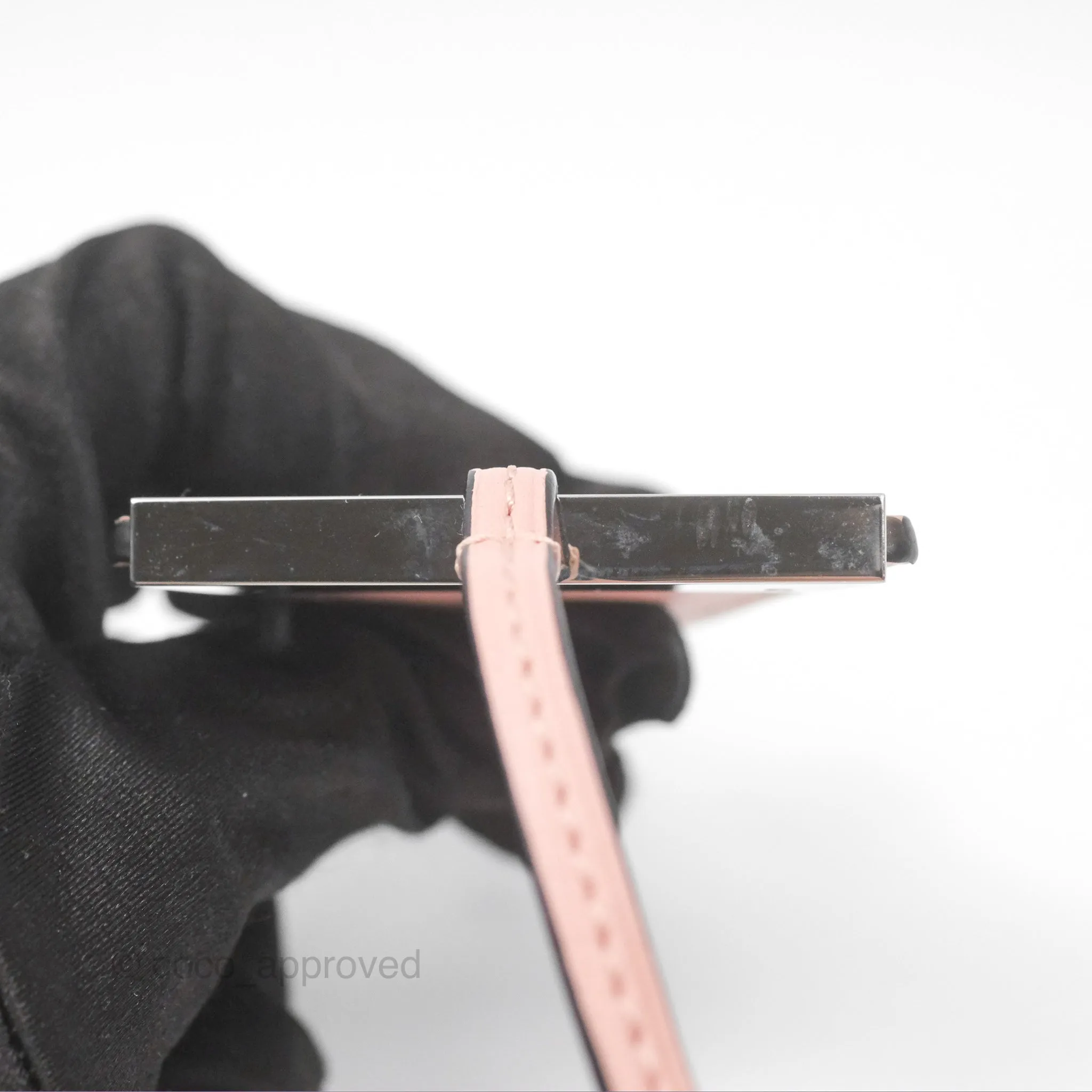 Loewe Small Barcelona Pink White Checkered Calfskin Silver Hardware