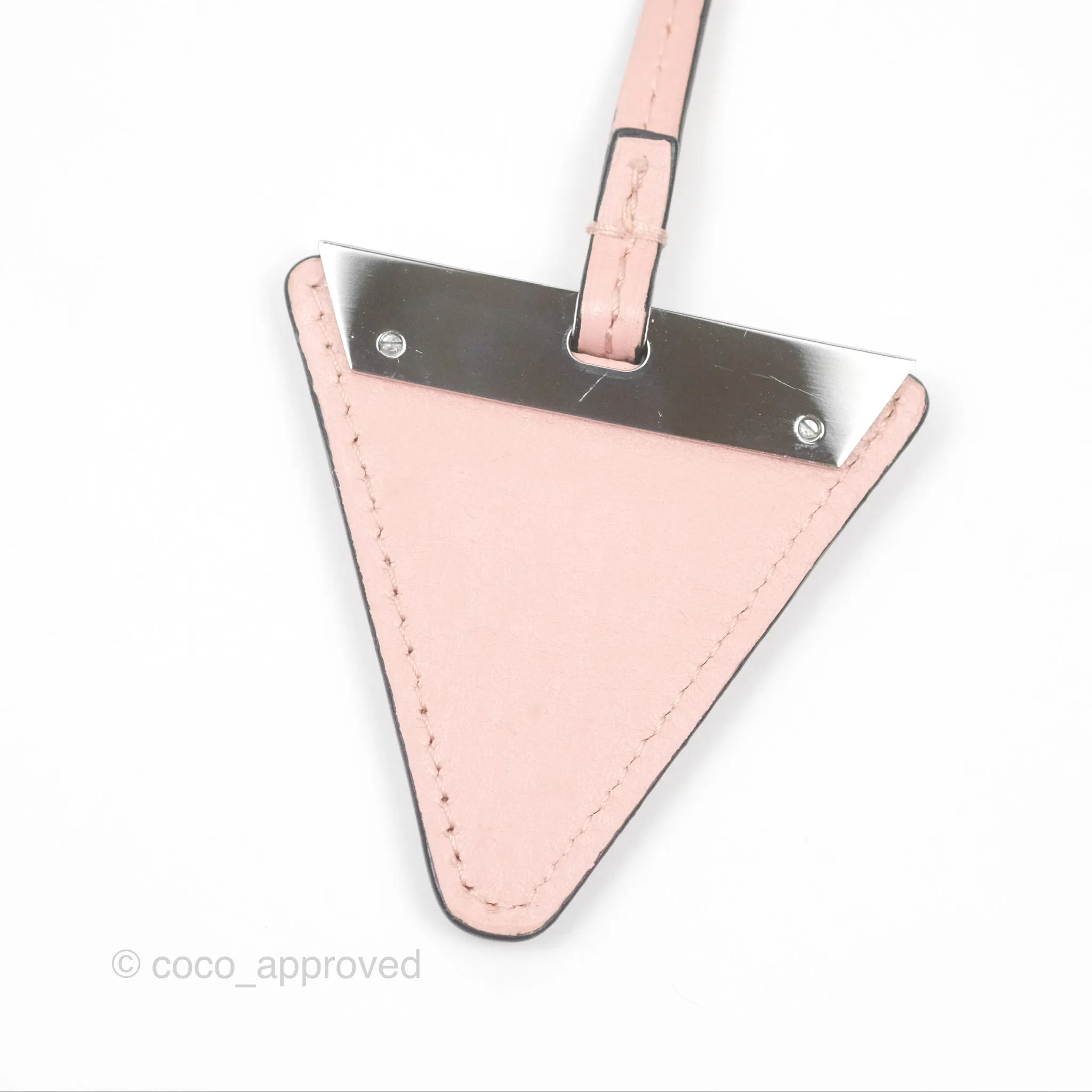 Loewe Small Barcelona Pink White Checkered Calfskin Silver Hardware