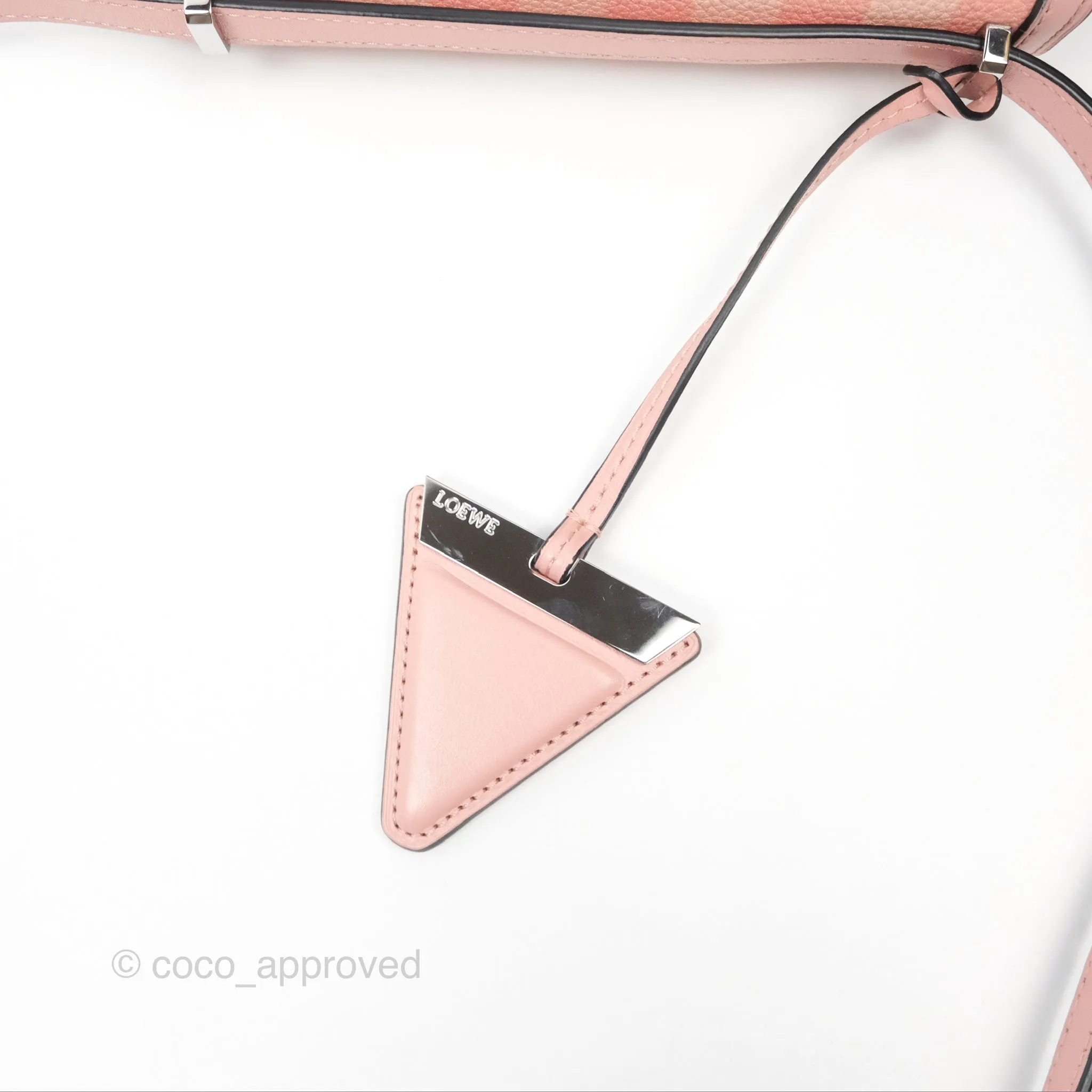 Loewe Small Barcelona Pink White Checkered Calfskin Silver Hardware