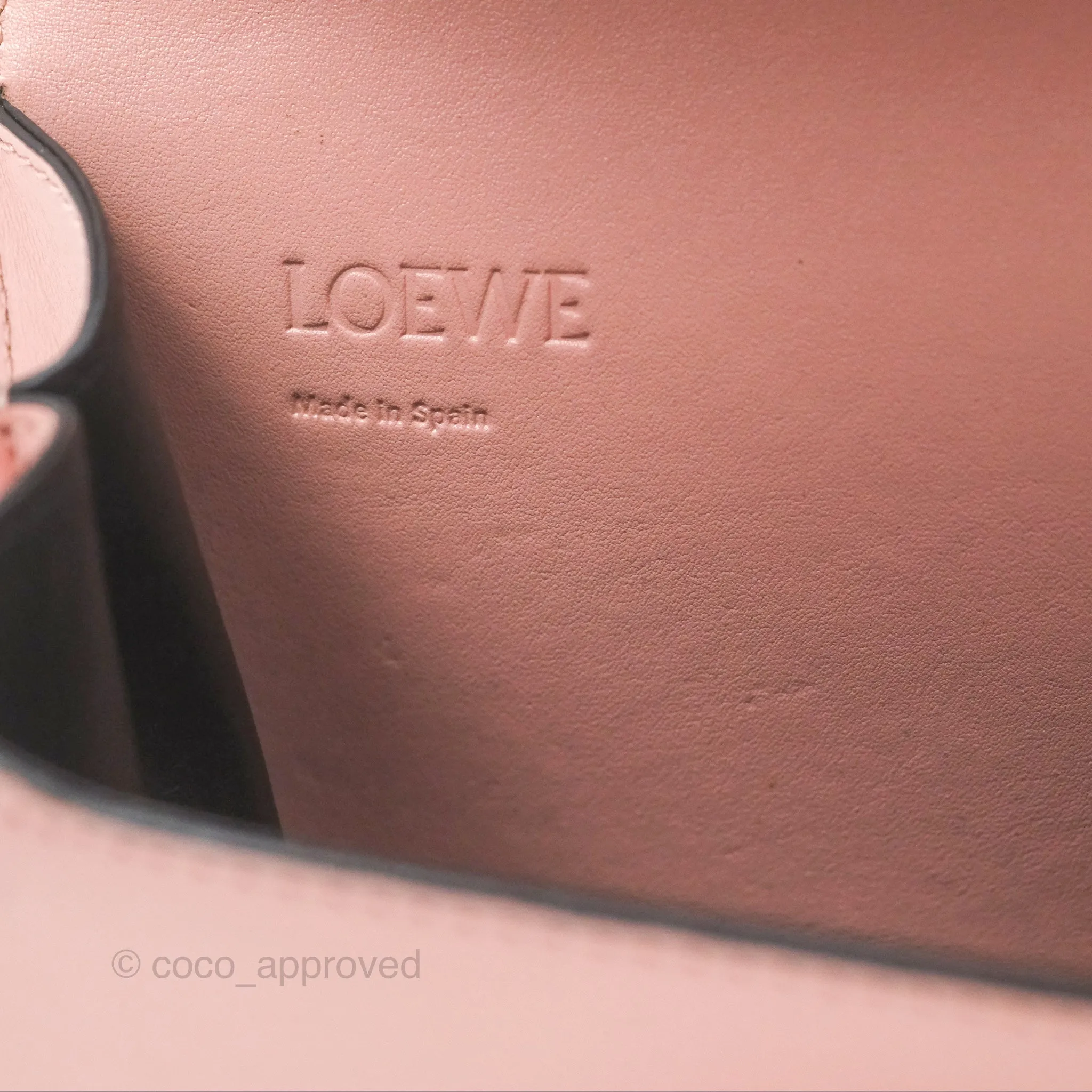 Loewe Small Barcelona Pink White Checkered Calfskin Silver Hardware