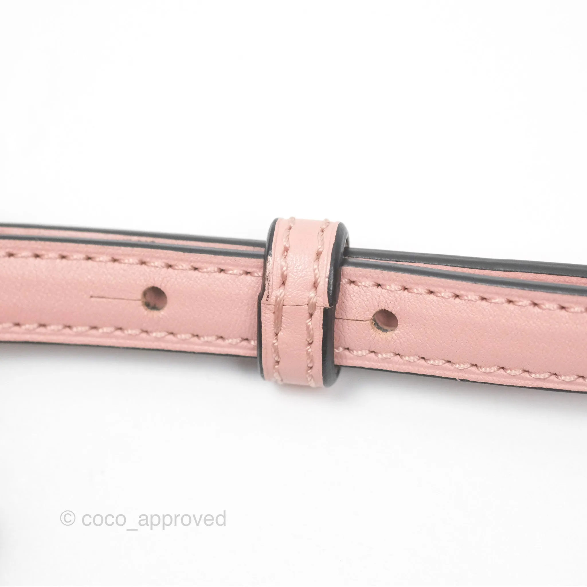 Loewe Small Barcelona Pink White Checkered Calfskin Silver Hardware