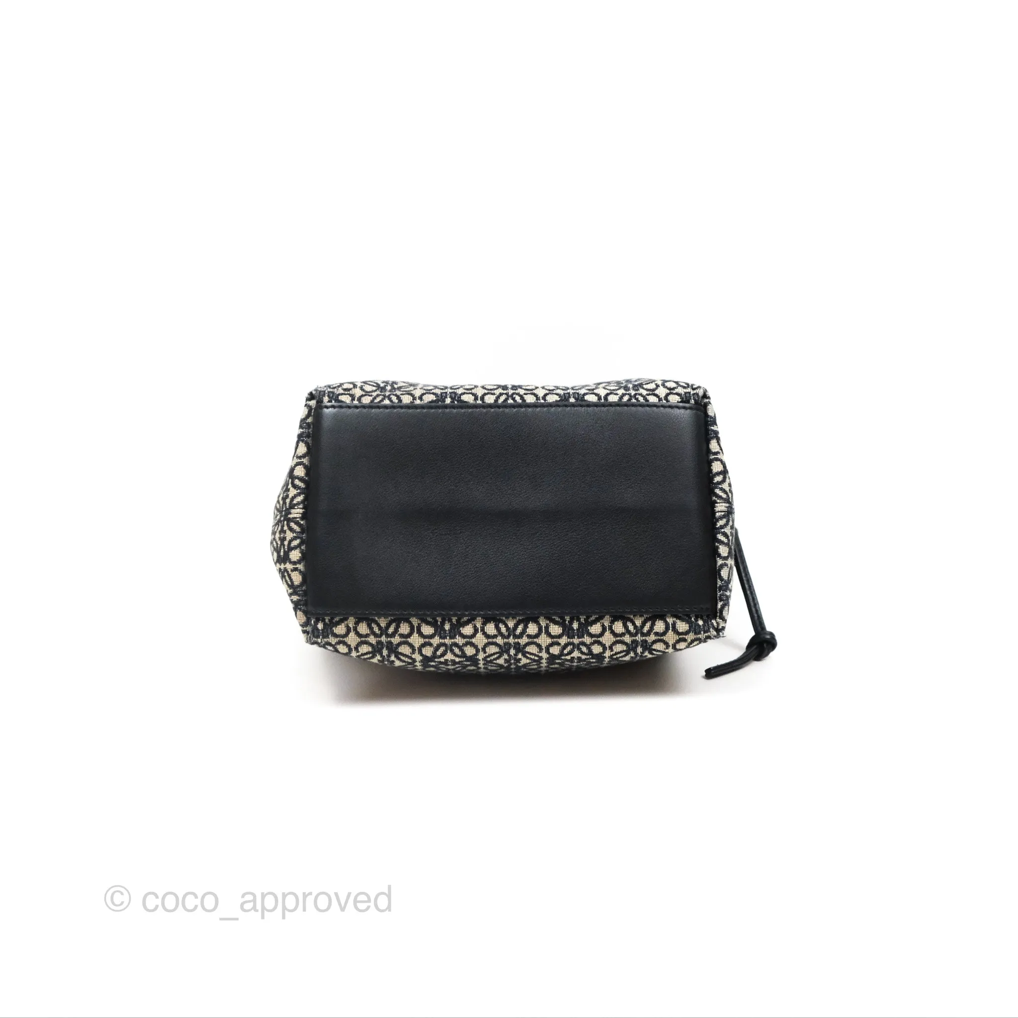 Loewe Small Cubi bag in Anagram Jacquard & Calfskin Navy/ Black