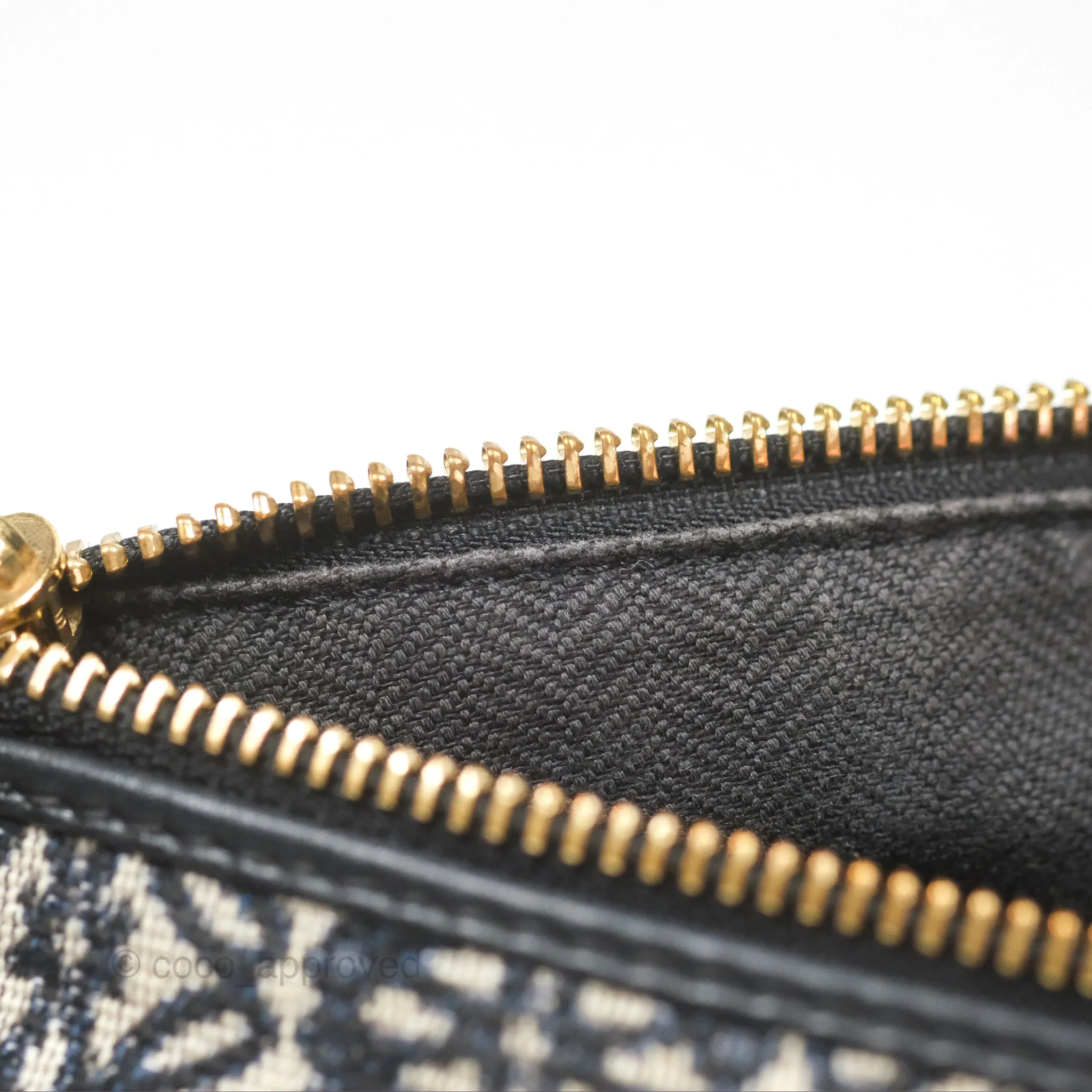 Loewe Small Cubi bag in Anagram Jacquard & Calfskin Navy/ Black
