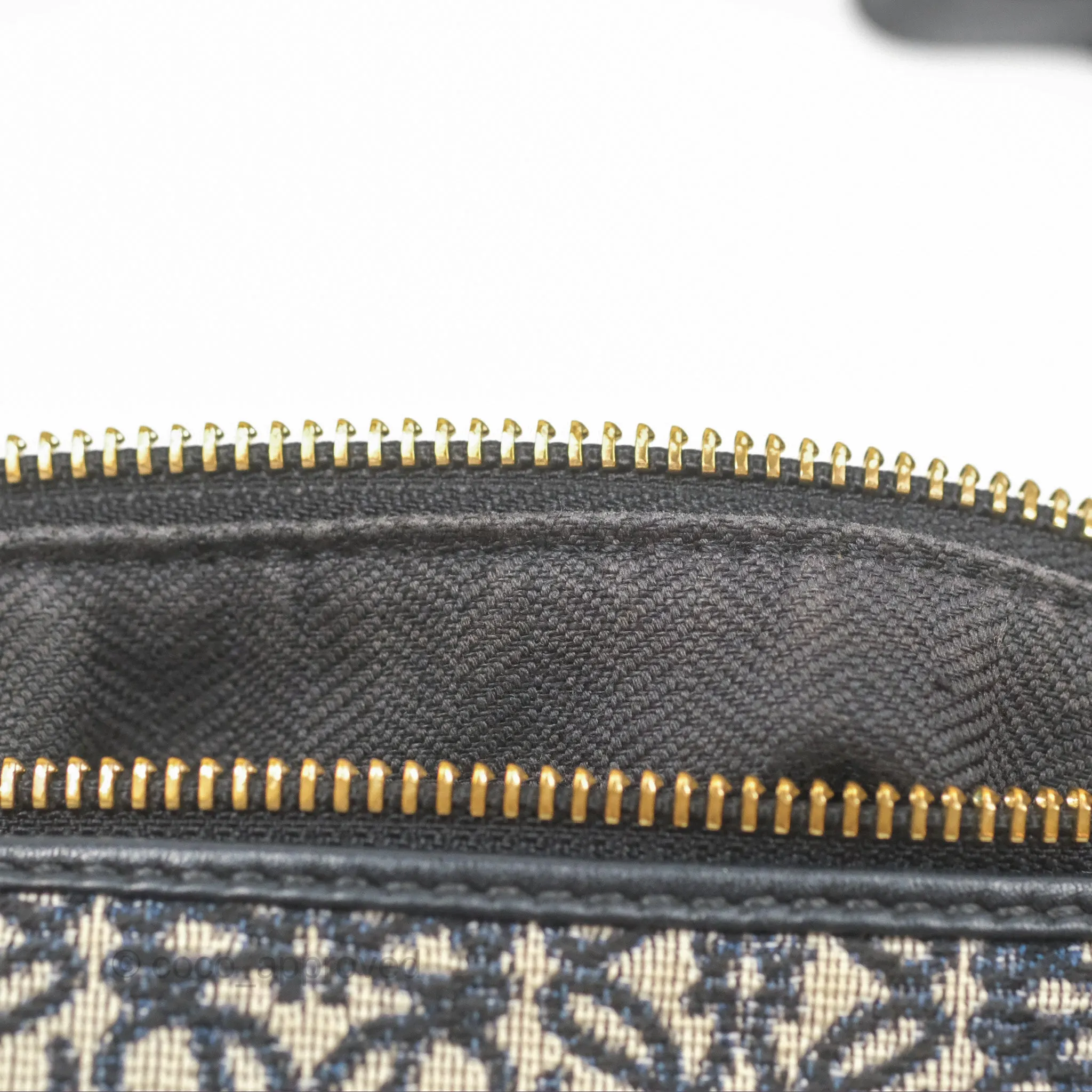 Loewe Small Cubi bag in Anagram Jacquard & Calfskin Navy/ Black