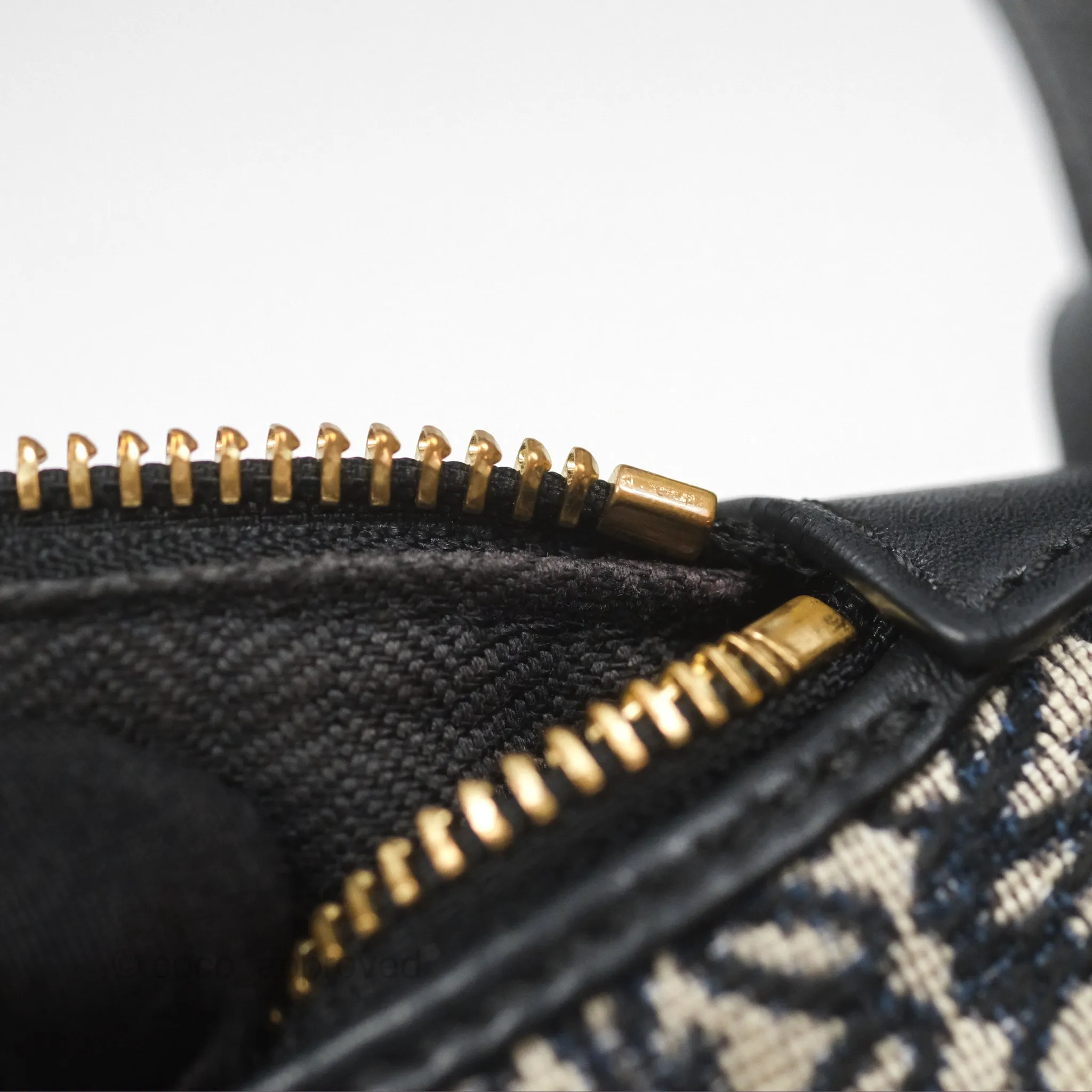Loewe Small Cubi bag in Anagram Jacquard & Calfskin Navy/ Black