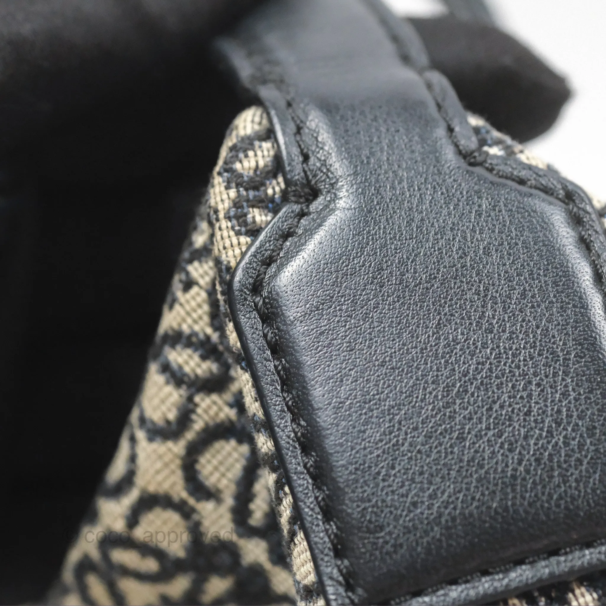 Loewe Small Cubi bag in Anagram Jacquard & Calfskin Navy/ Black