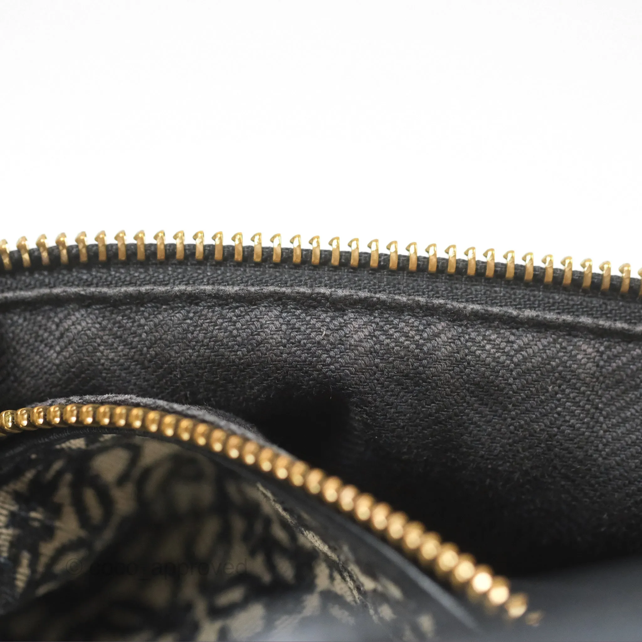 Loewe Small Cubi bag in Anagram Jacquard & Calfskin Navy/ Black