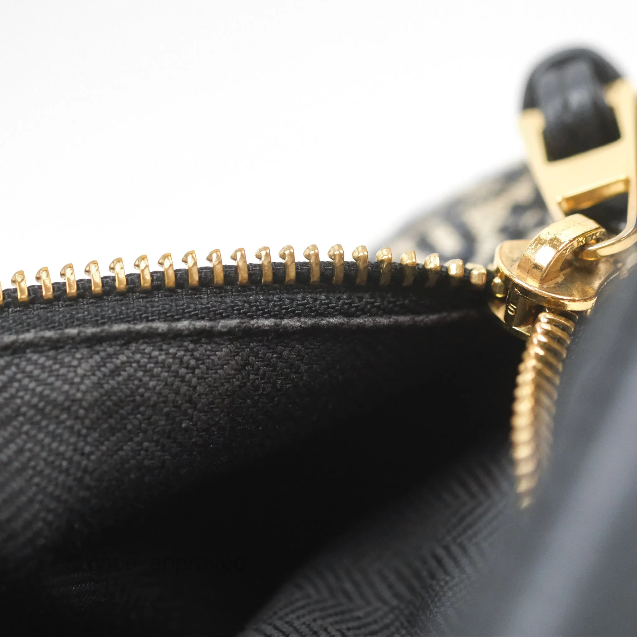 Loewe Small Cubi bag in Anagram Jacquard & Calfskin Navy/ Black