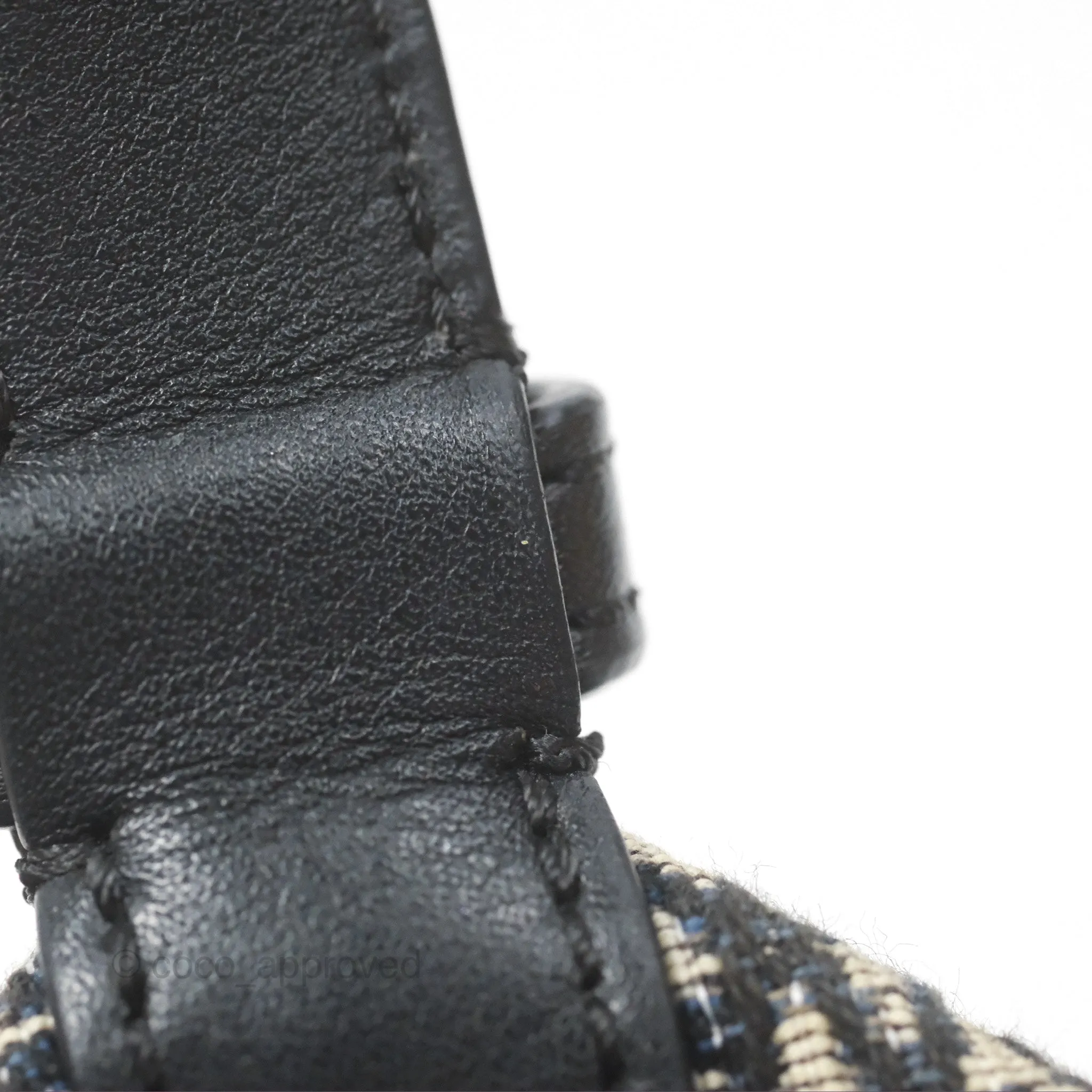 Loewe Small Cubi bag in Anagram Jacquard & Calfskin Navy/ Black