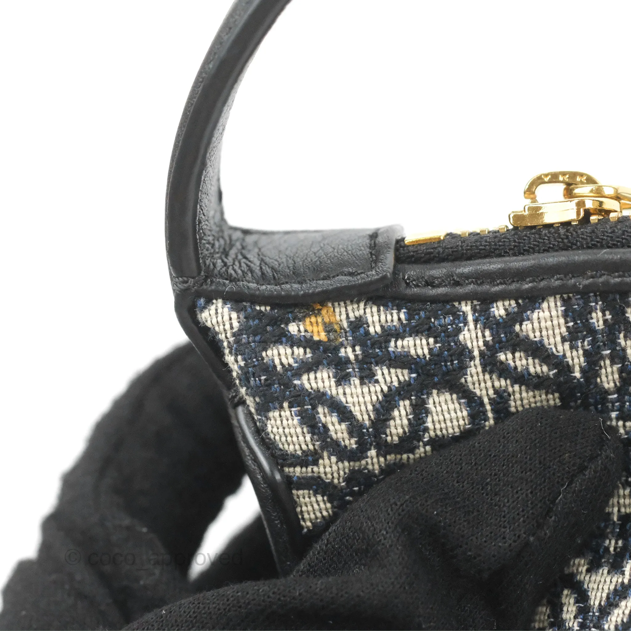 Loewe Small Cubi bag in Anagram Jacquard & Calfskin Navy/Black