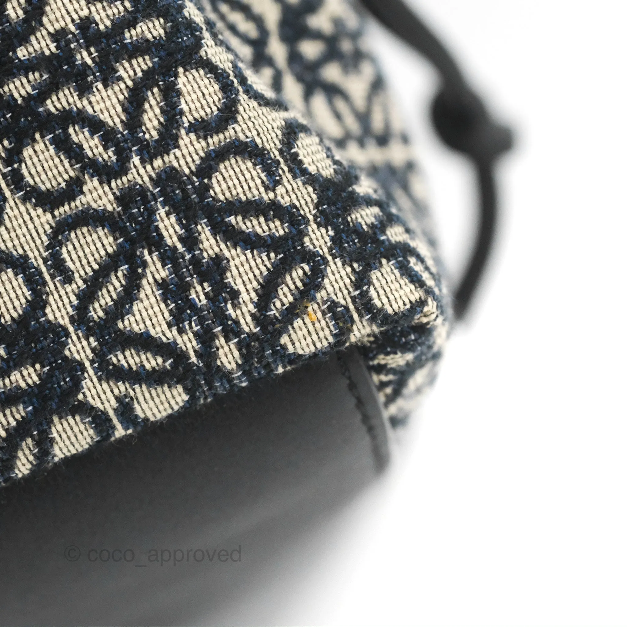 Loewe Small Cubi bag in Anagram Jacquard & Calfskin Navy/Black