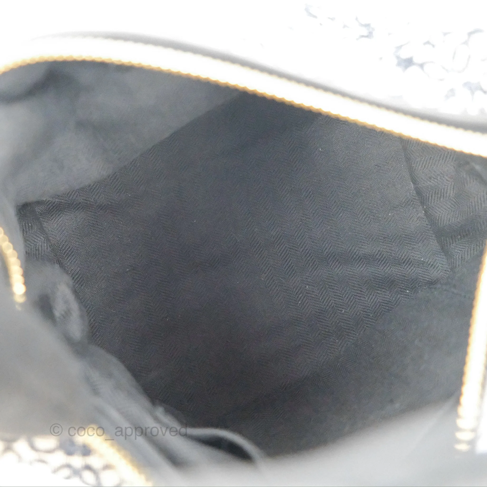 Loewe Small Cubi bag in Anagram Jacquard & Calfskin Navy/Black