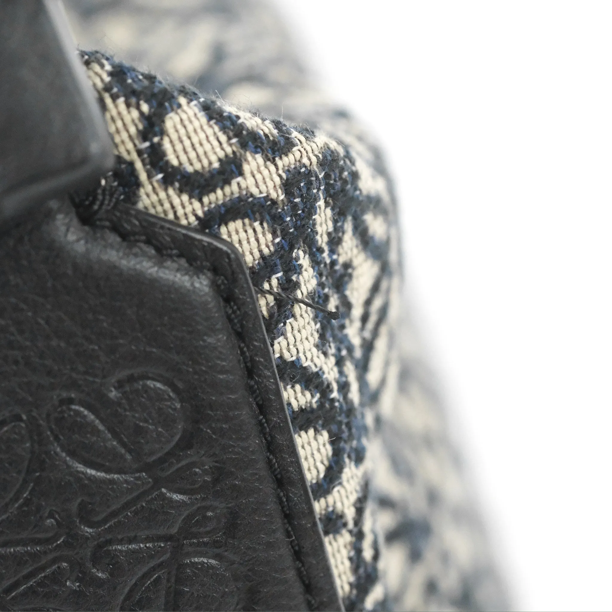 Loewe Small Cubi bag in Anagram Jacquard & Calfskin Navy/Black