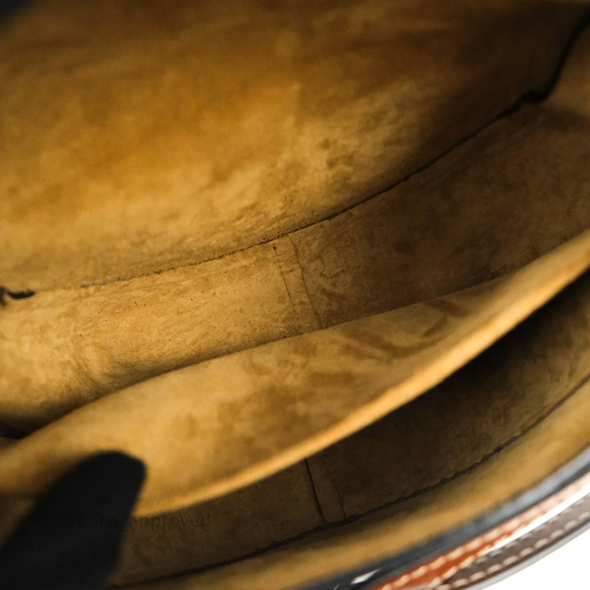Loewe Small Gate Bag Black/Pecan Grained Calfskin
