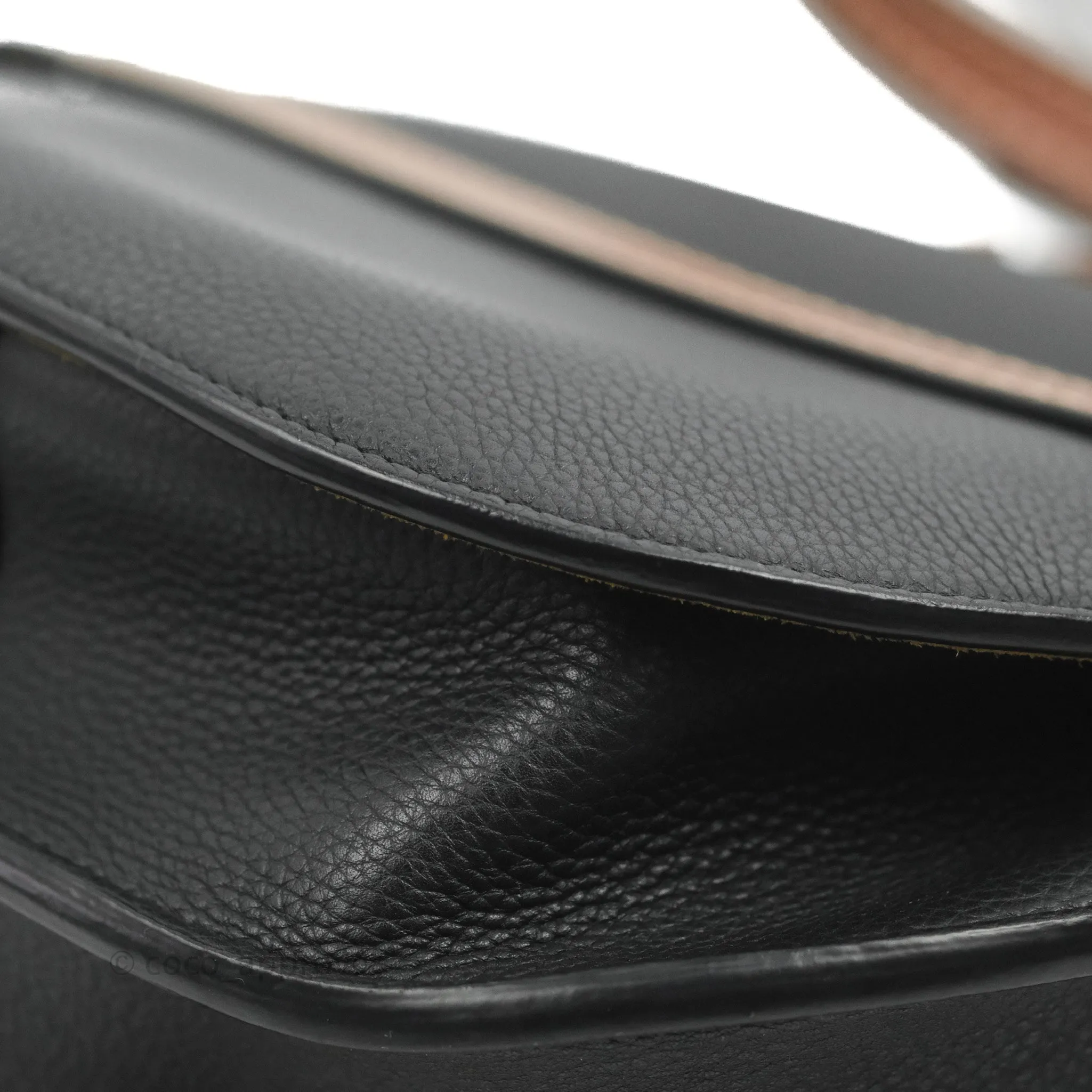 Loewe Small Gate Bag Black/Pecan Grained Calfskin
