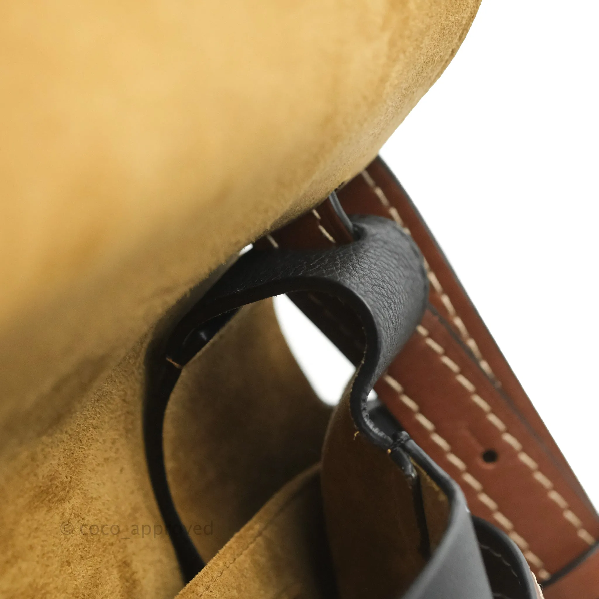 Loewe Small Gate Bag Black/Pecan Grained Calfskin