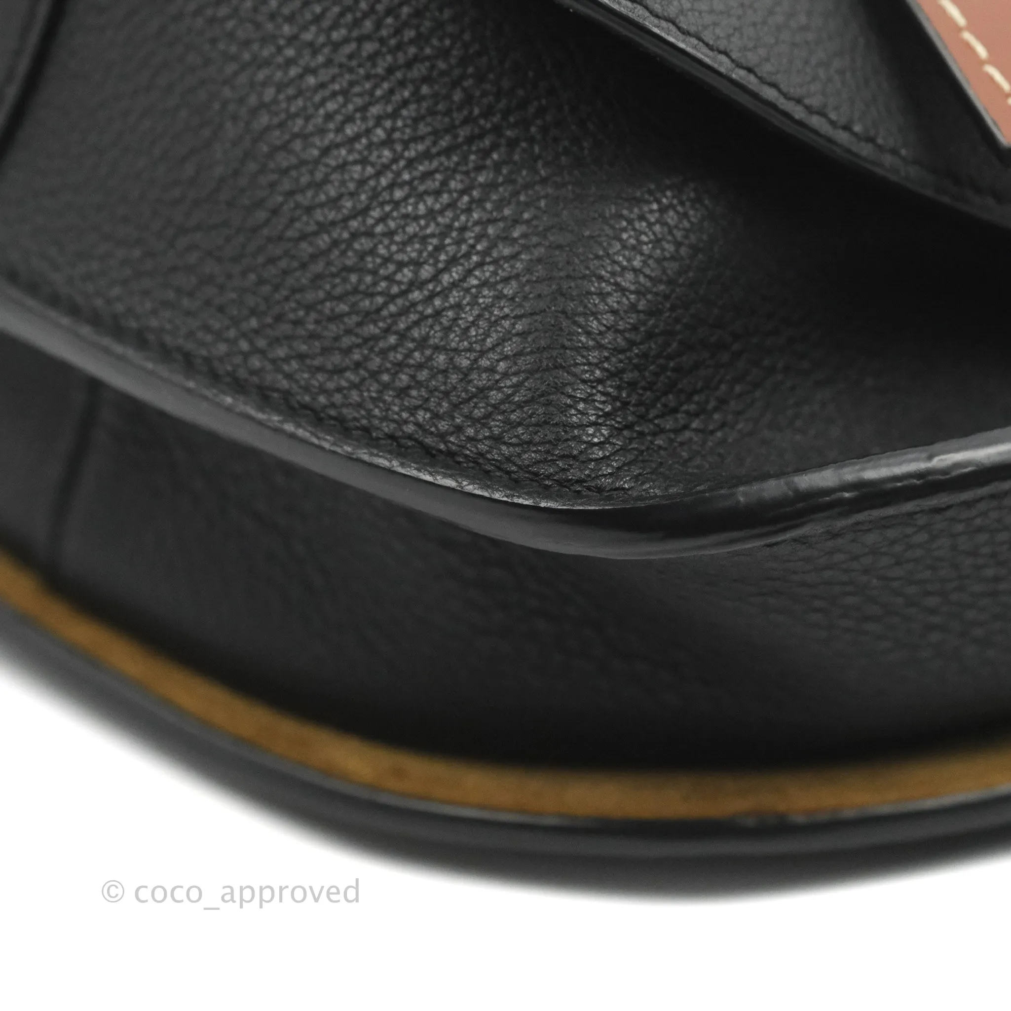 Loewe Small Gate Bag Black/Pecan Grained Calfskin