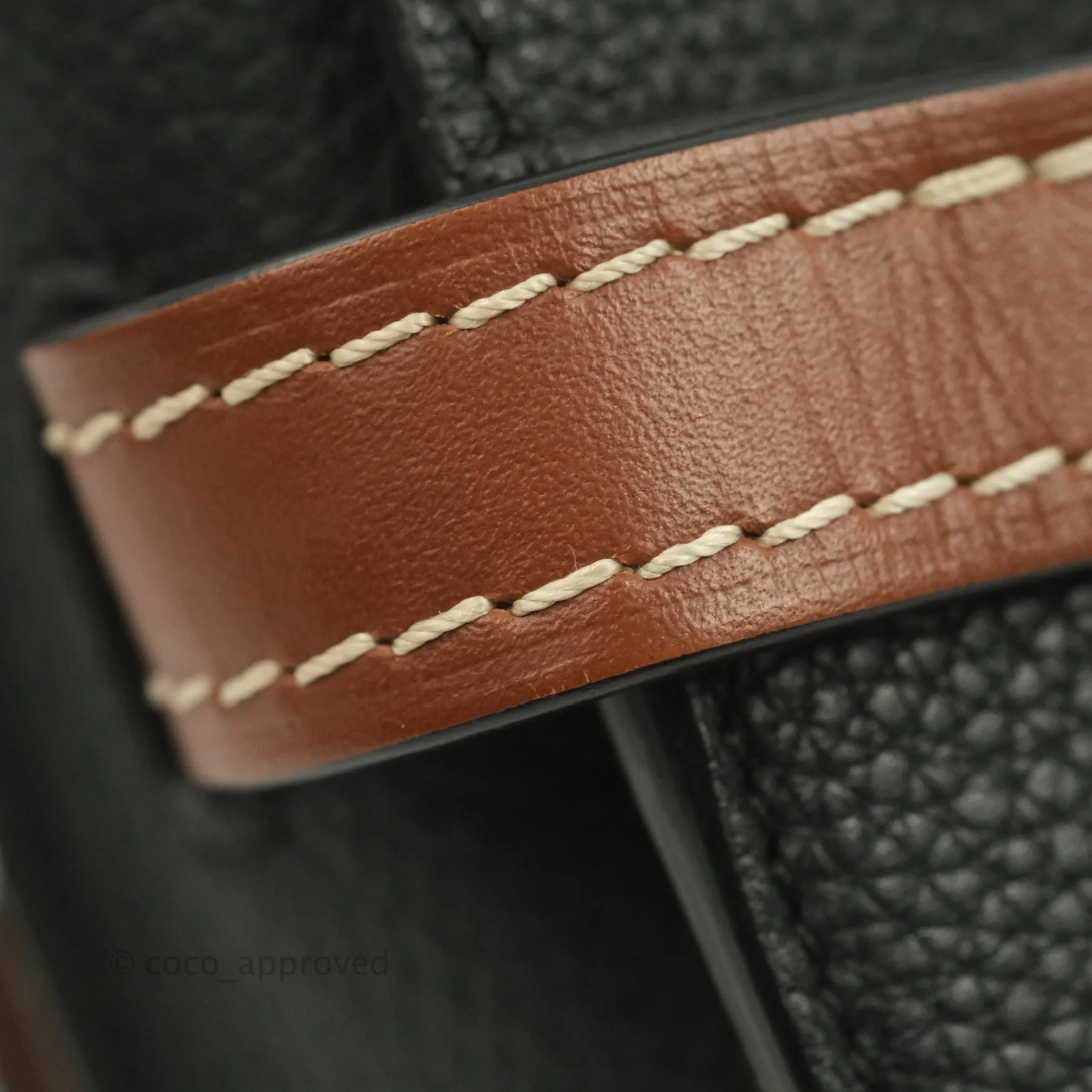 Loewe Small Gate Bag Black/Pecan Grained Calfskin