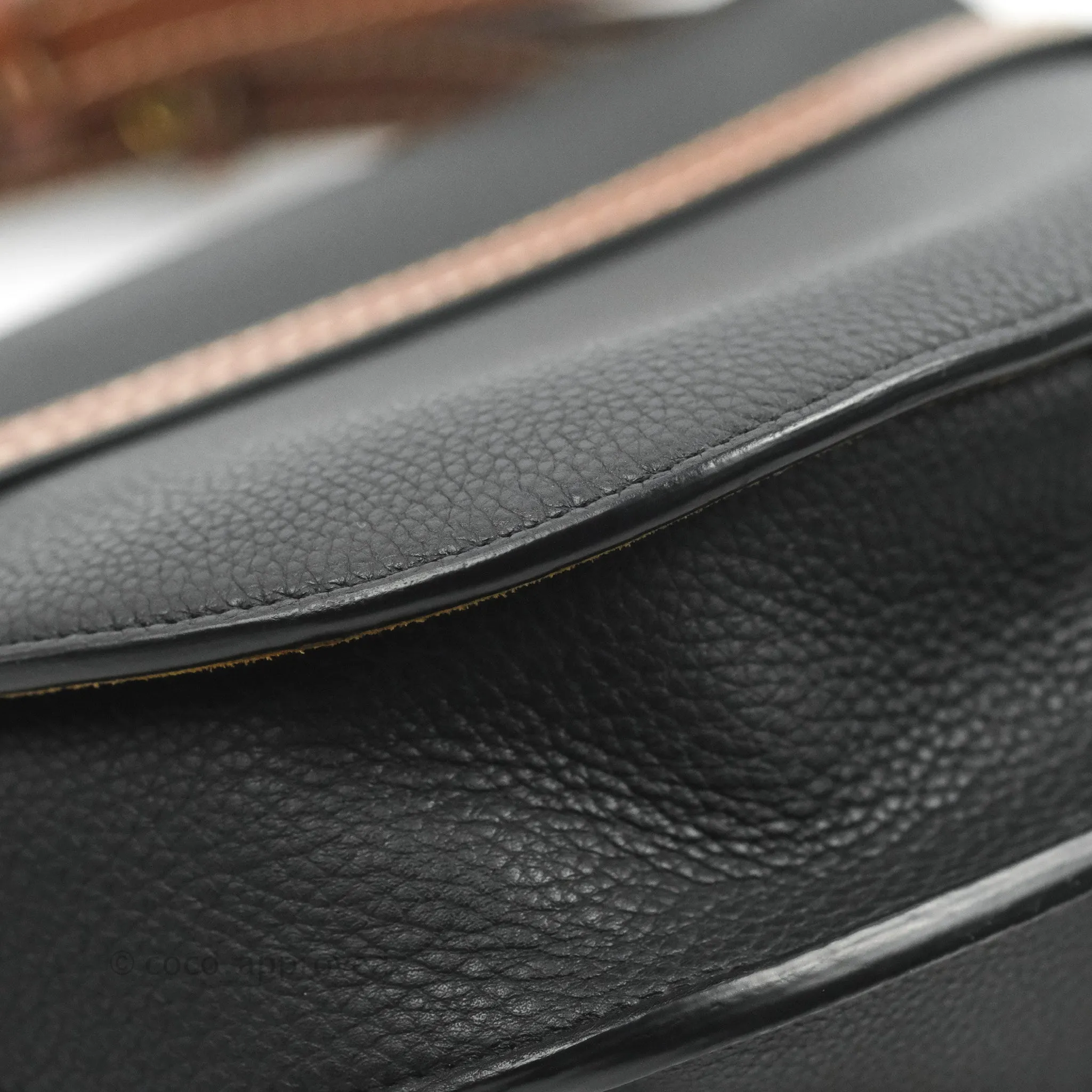 Loewe Small Gate Bag Black/Pecan Grained Calfskin