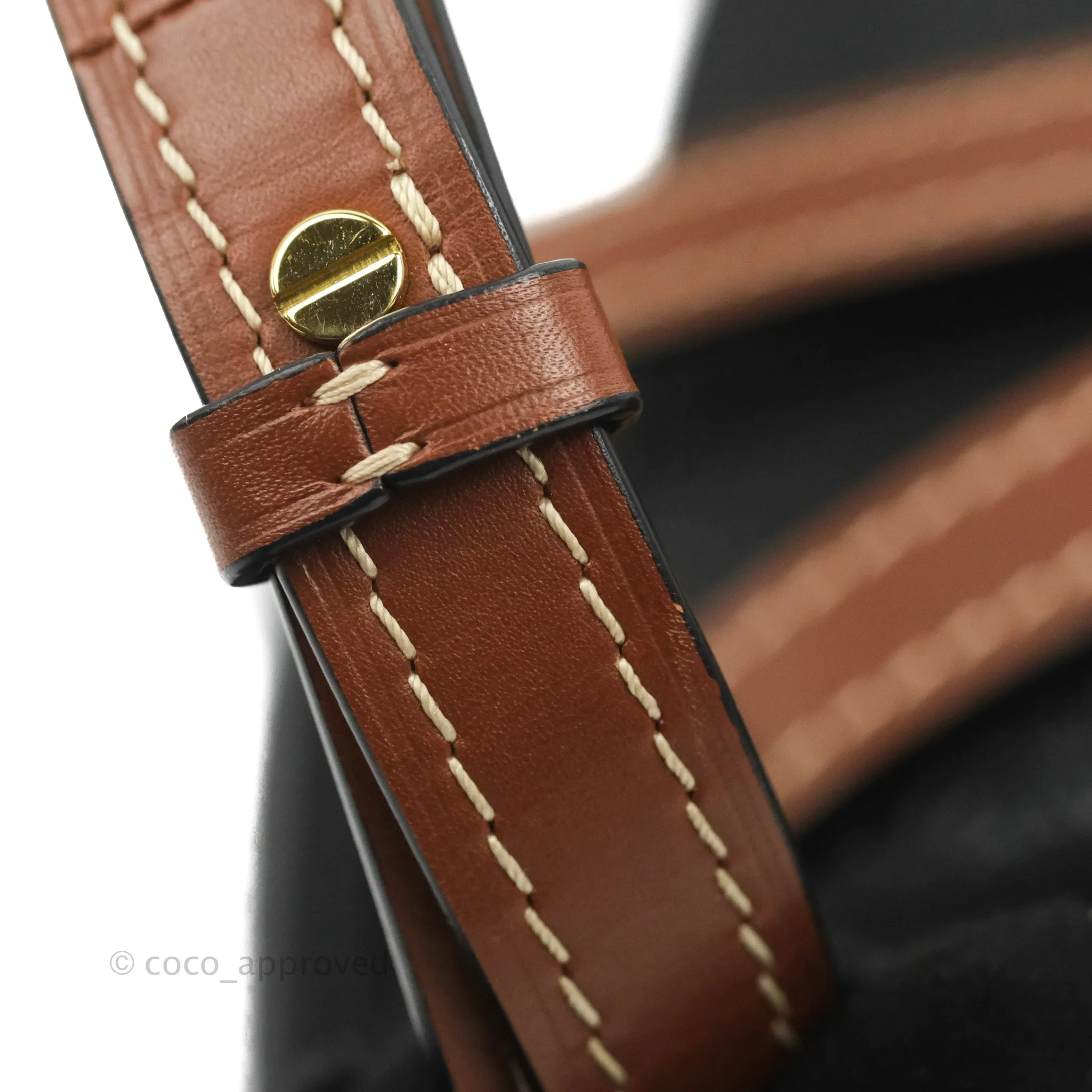 Loewe Small Gate Bag Black/Pecan Grained Calfskin