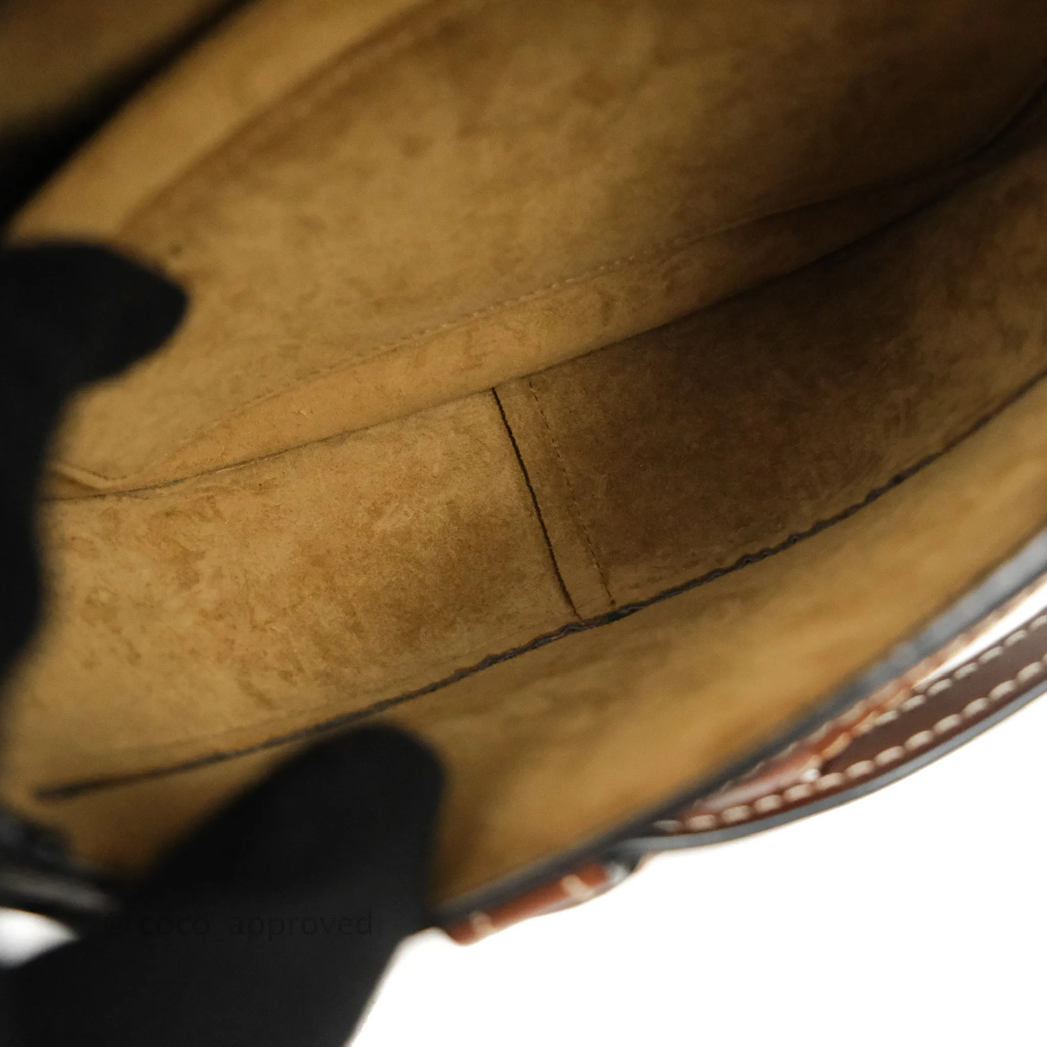 Loewe Small Gate Bag Black/Pecan Grained Calfskin