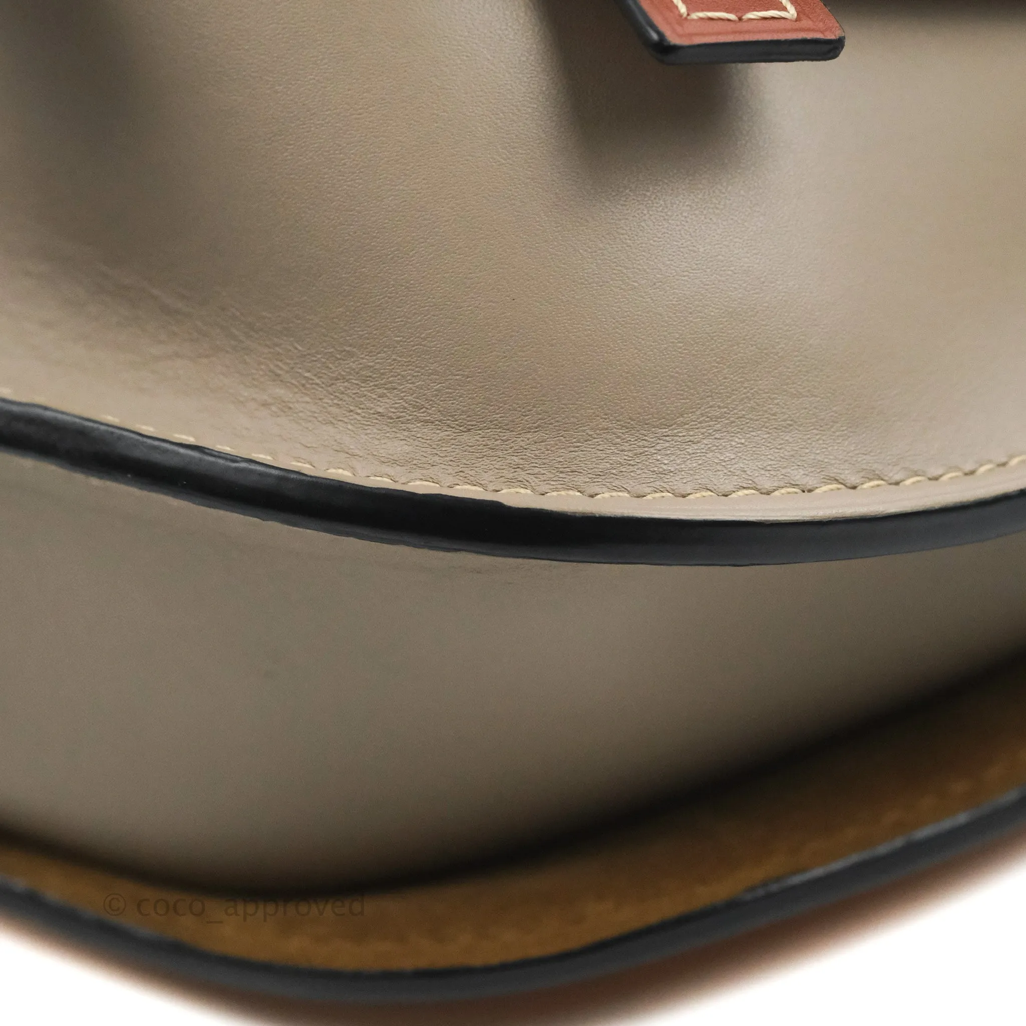 Loewe Small Gate Bag Smooth Calfskin Amber/Light Grey/Rust