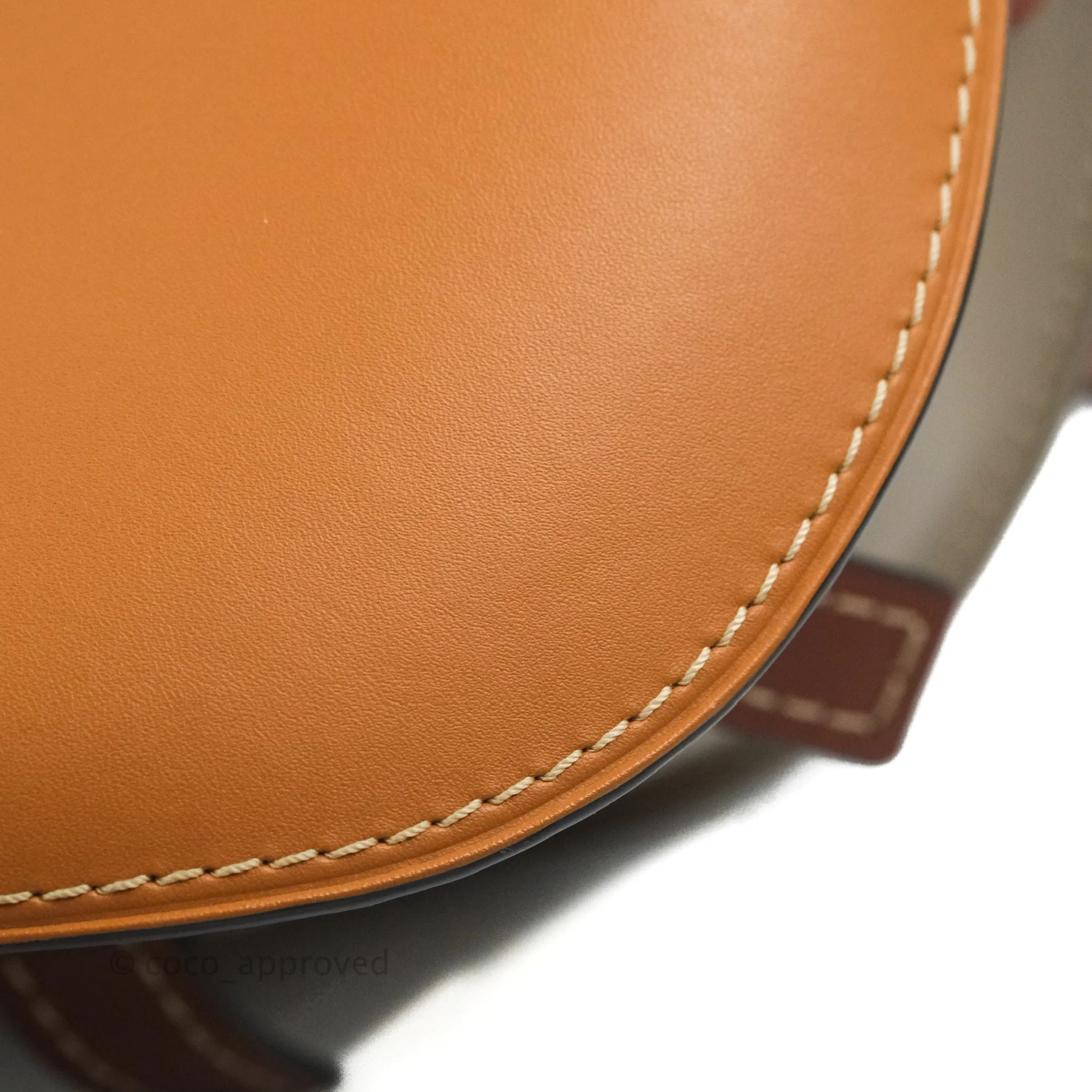 Loewe Small Gate Bag Smooth Calfskin Amber/Light Grey/Rust
