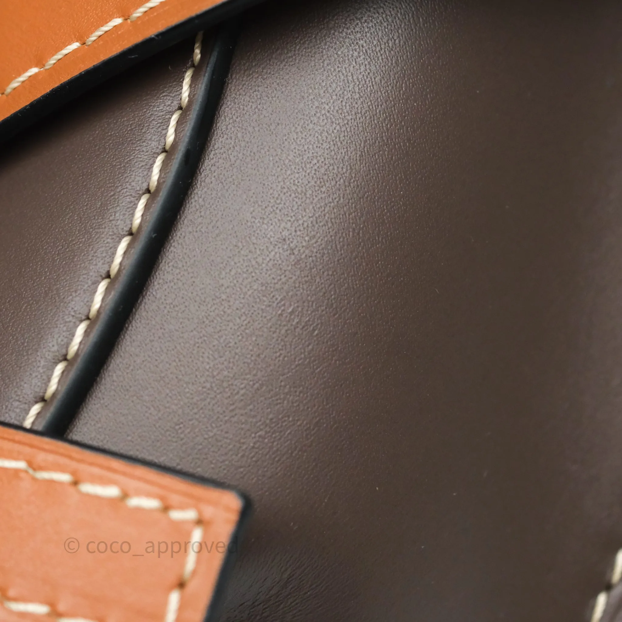 Loewe Small Gate Bag Smooth Calfskin Burgundy Tan Brown