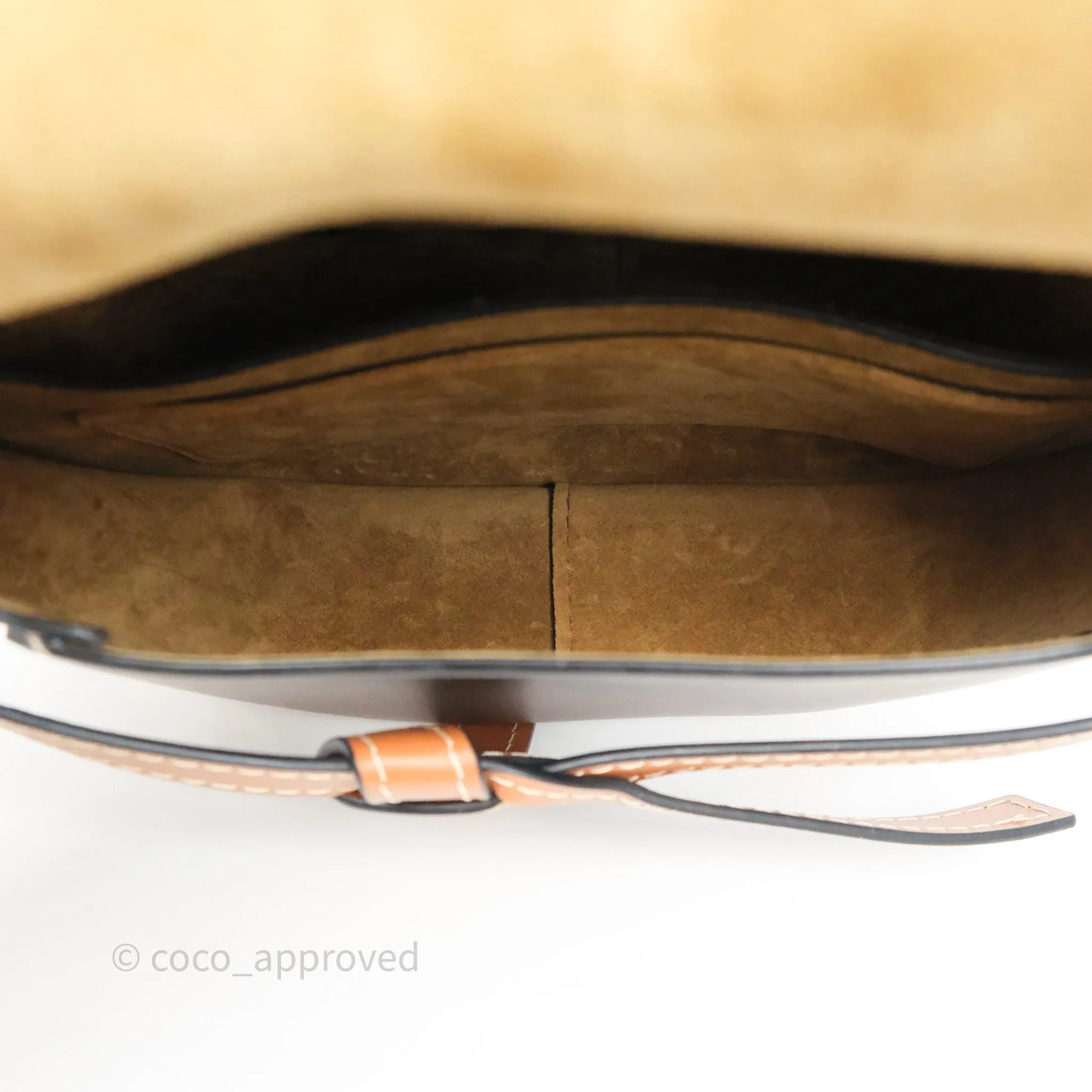Loewe Small Gate Bag Smooth Calfskin Burgundy Tan Brown