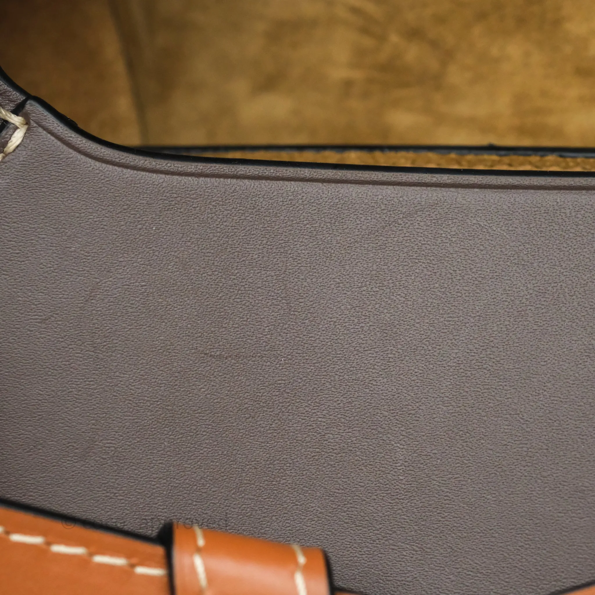 Loewe Small Gate Bag Smooth Calfskin Burgundy Tan Brown