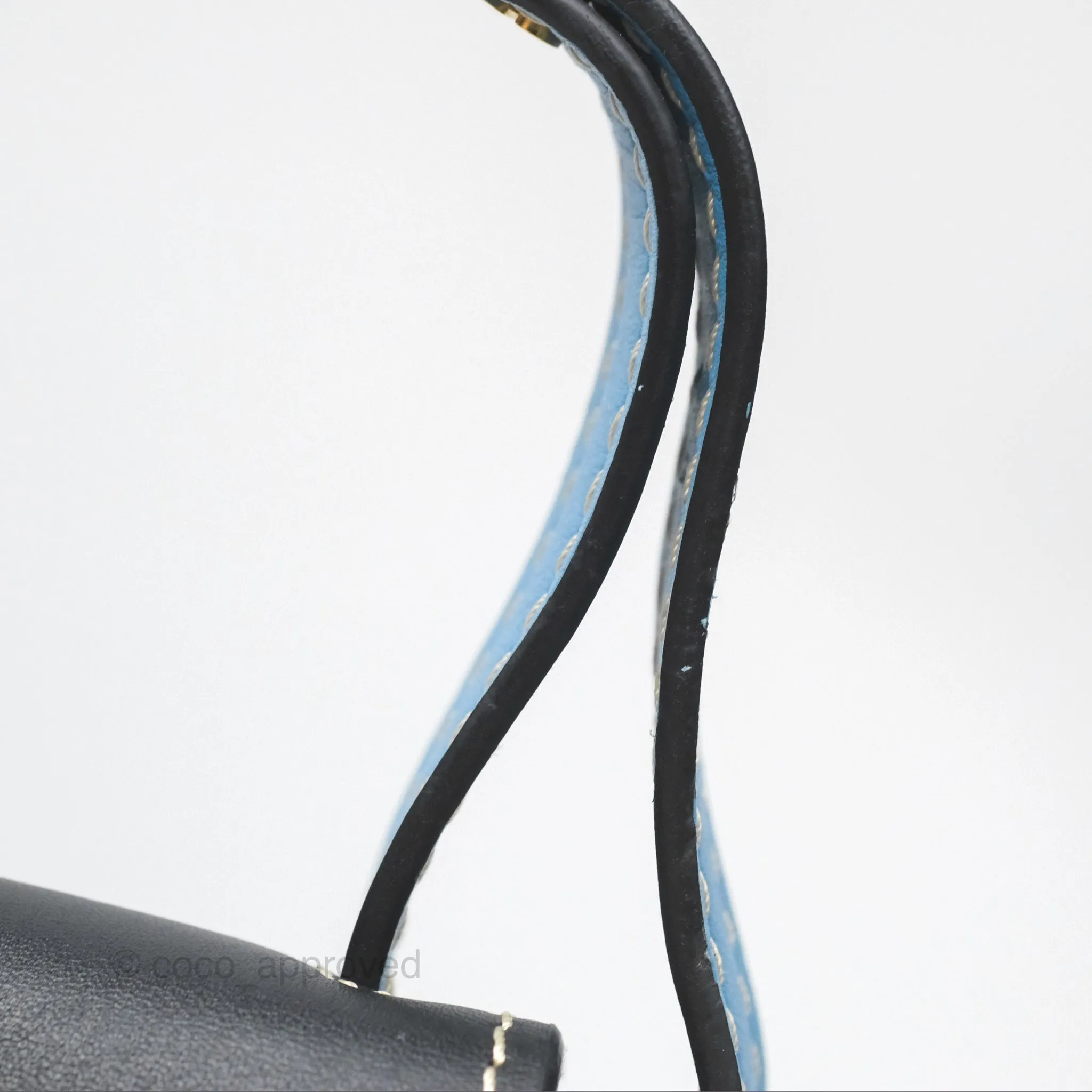Loewe Small Gate Bag Smooth Calfskin in Black and Blue