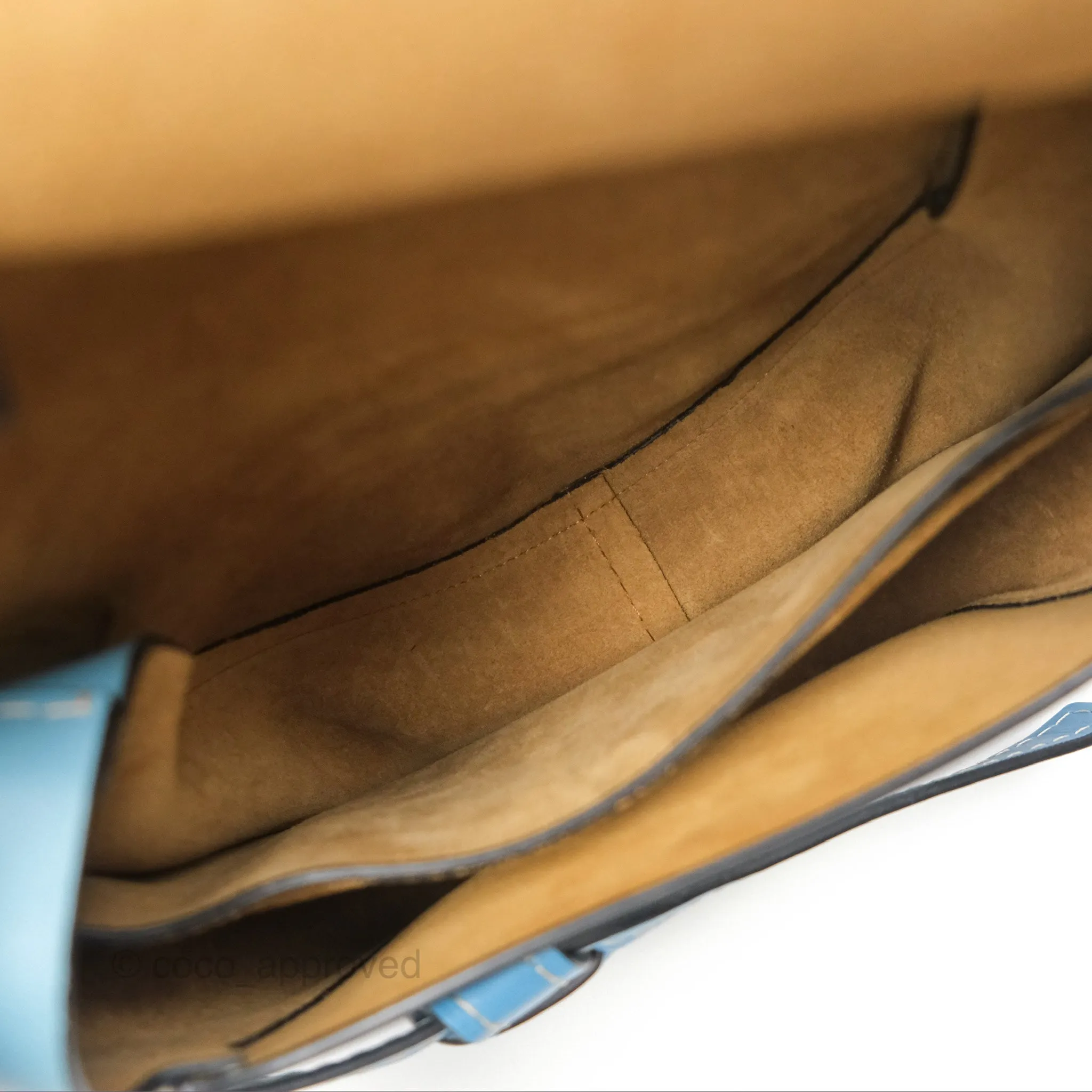 Loewe Small Gate Bag Smooth Calfskin in Black and Blue