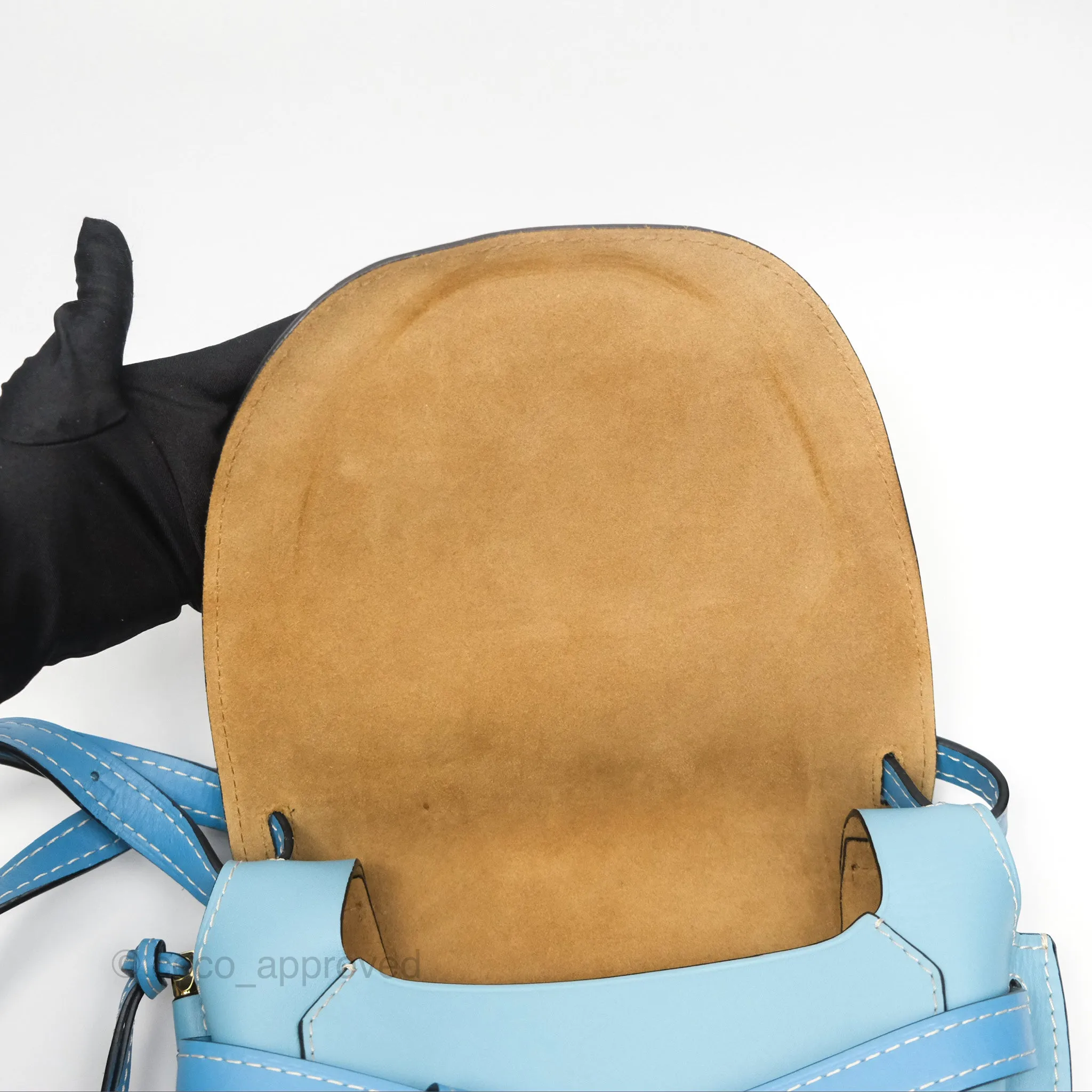 Loewe Small Gate Bag Smooth Calfskin in Black and Blue