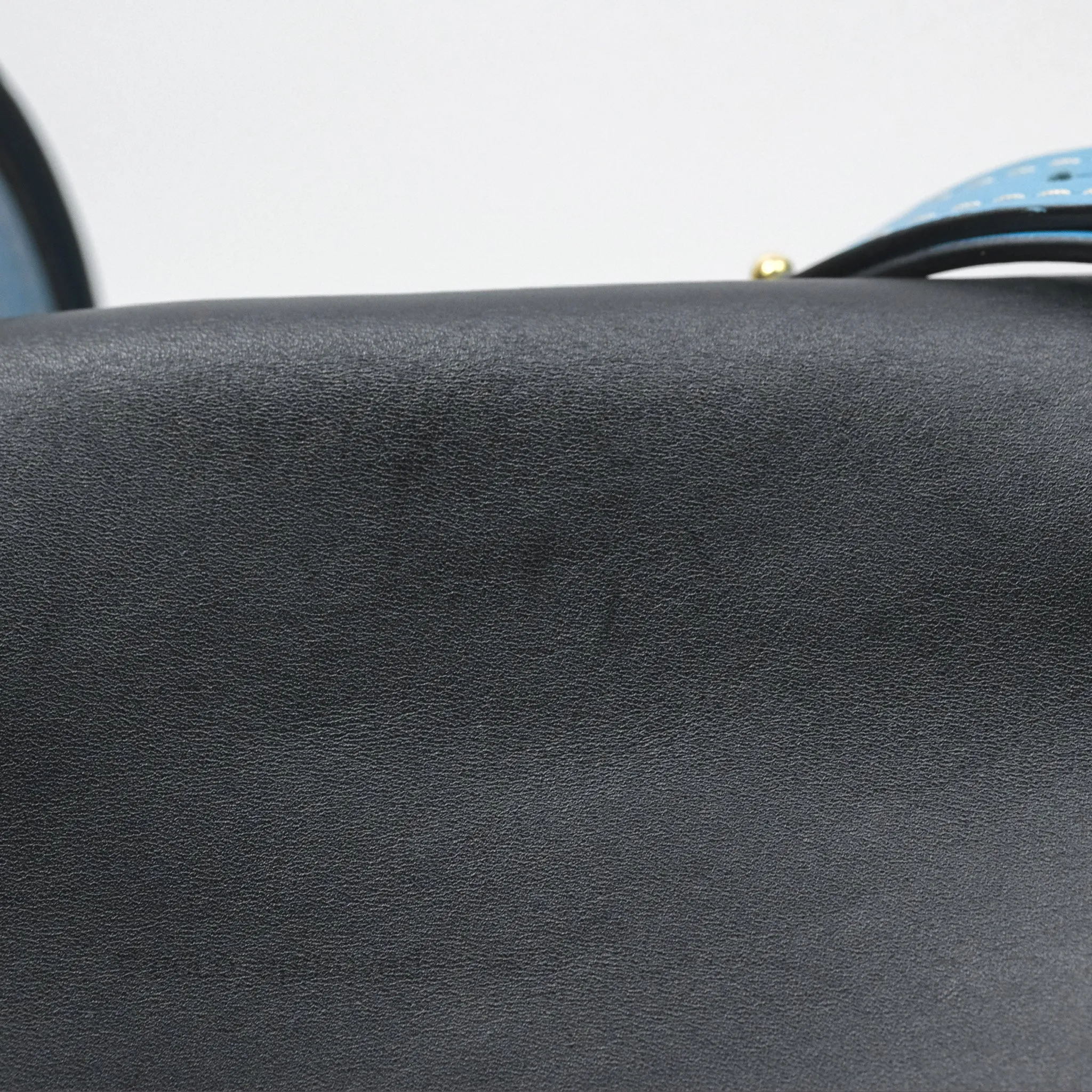 Loewe Small Gate Bag Smooth Calfskin in Black and Blue