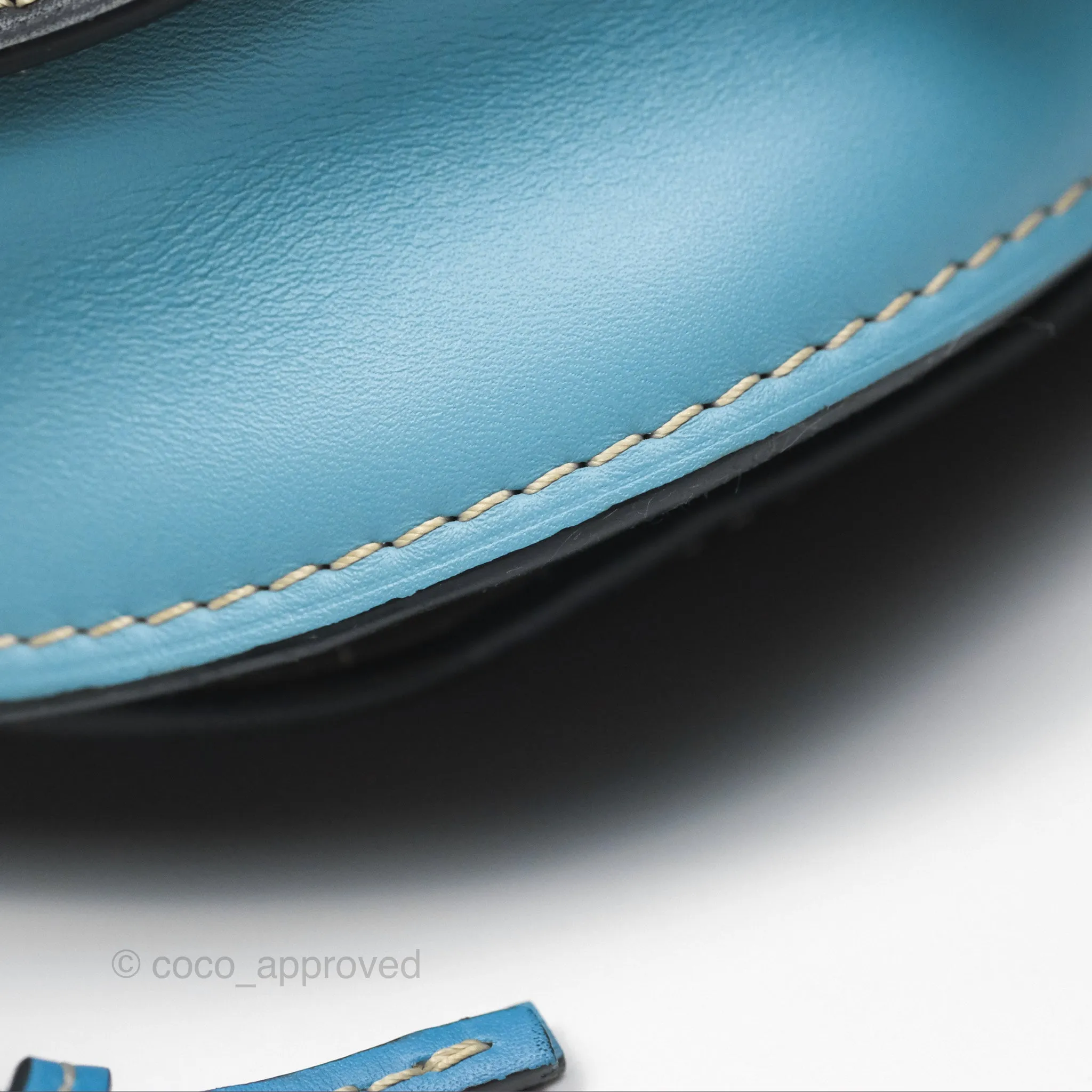 Loewe Small Gate Bag Smooth Calfskin in Black and Blue