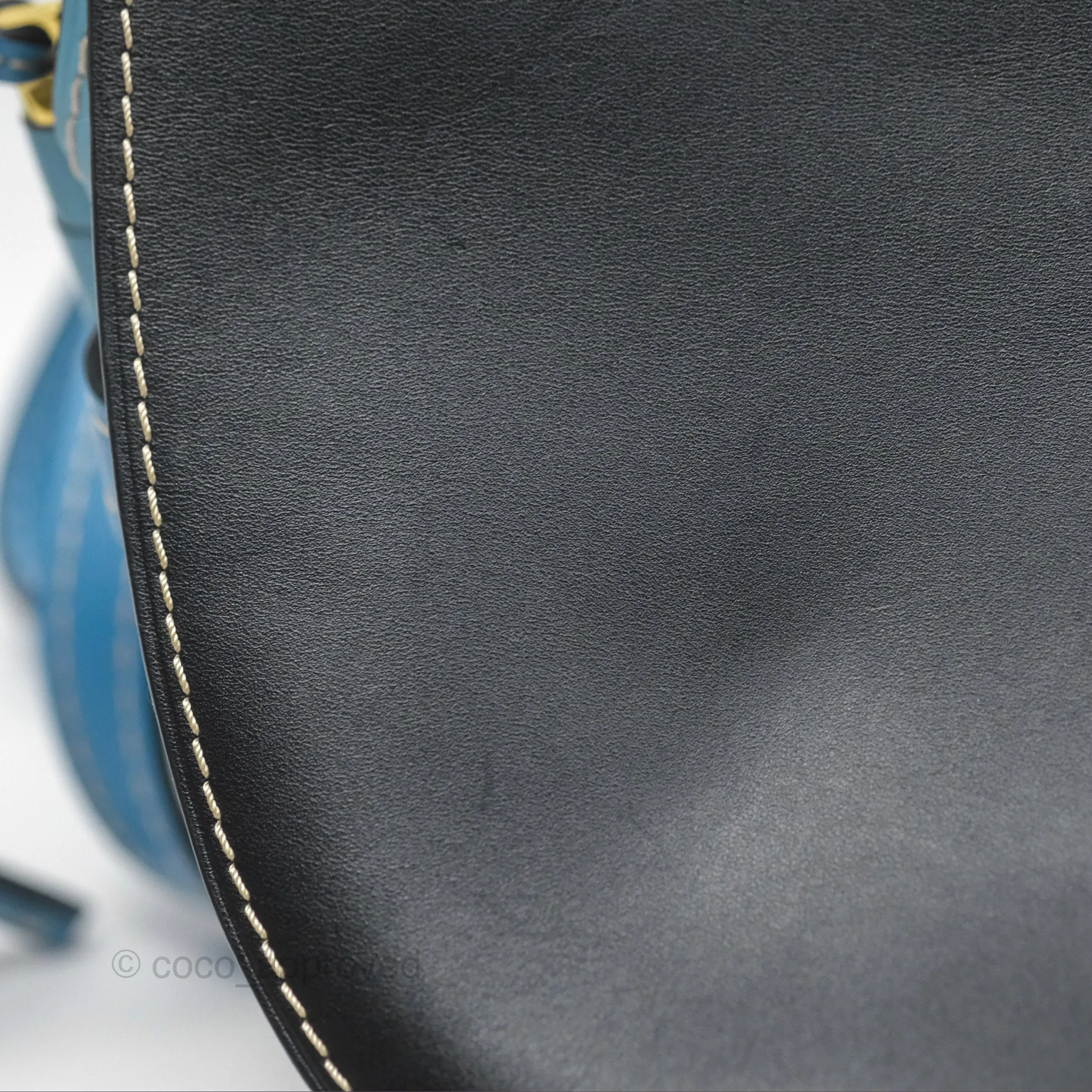 Loewe Small Gate Bag Smooth Calfskin in Black and Blue
