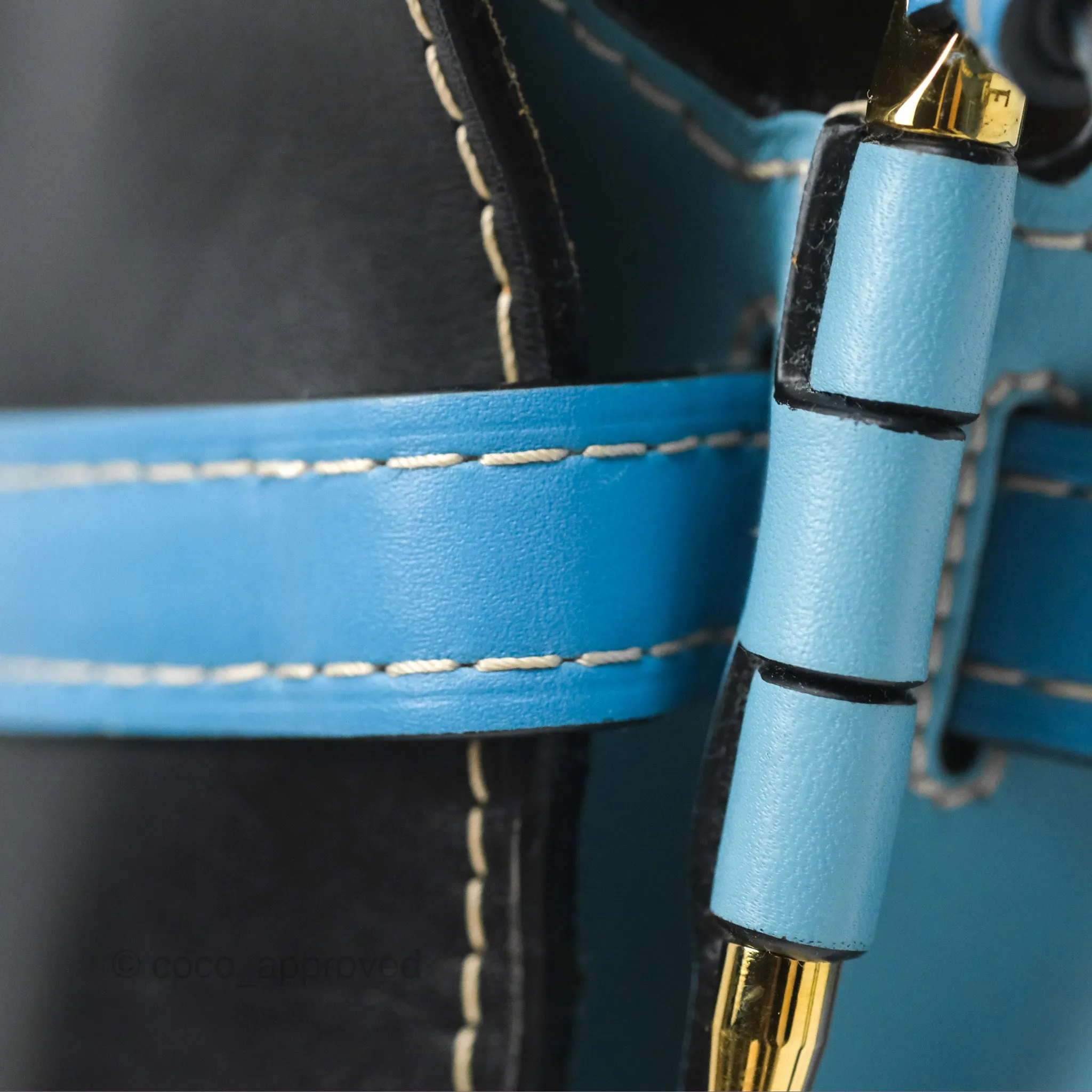 Loewe Small Gate Bag Smooth Calfskin in Black and Blue