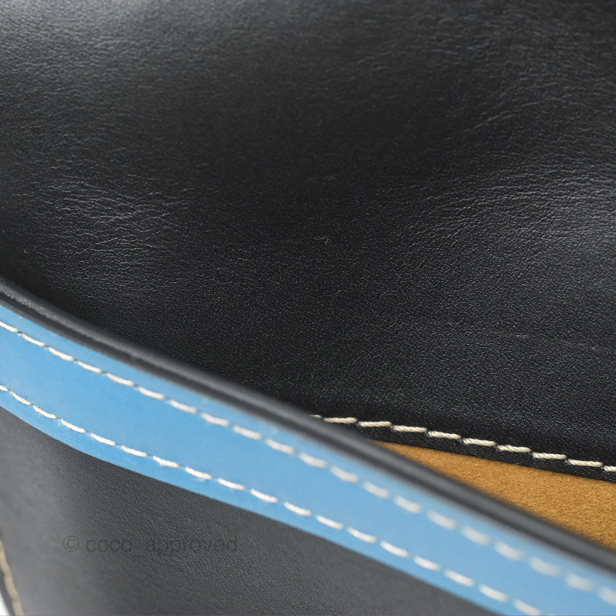 Loewe Small Gate Bag Smooth Calfskin in Black and Blue