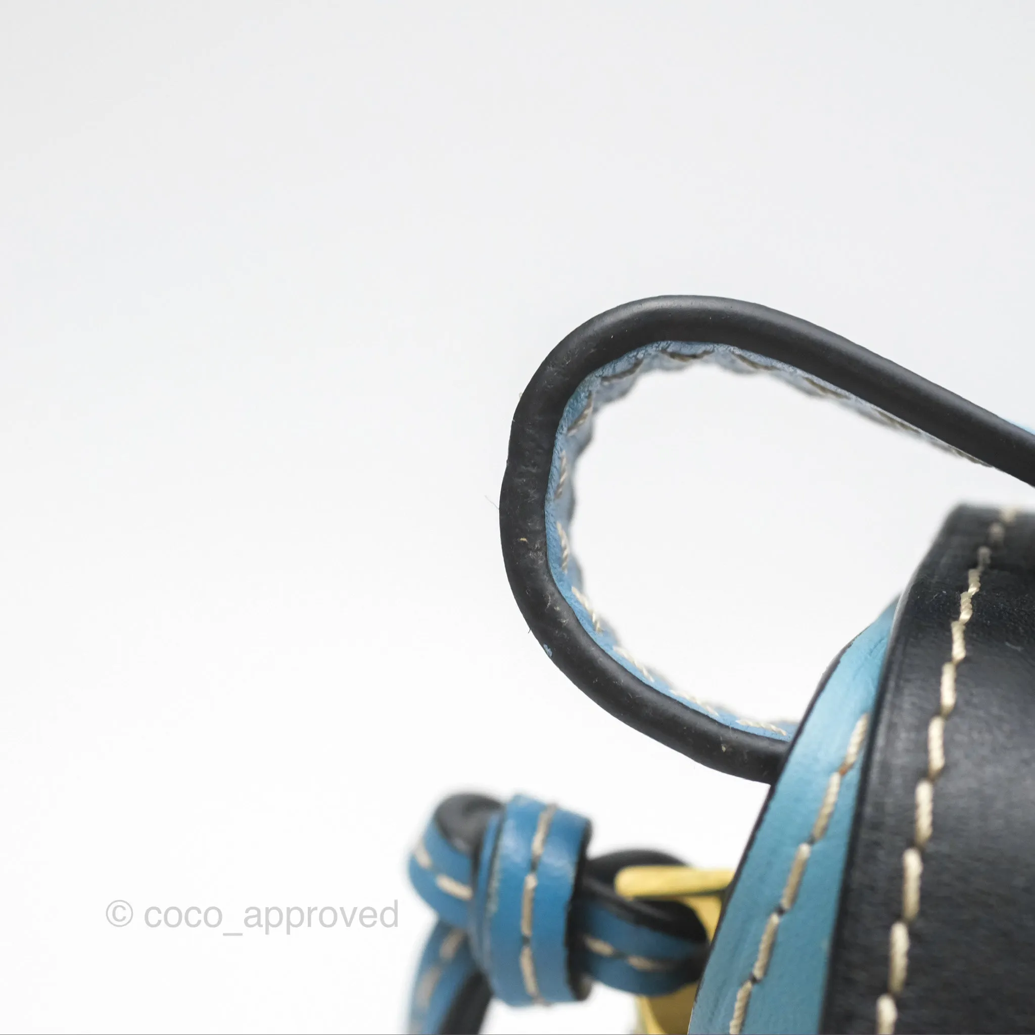 Loewe Small Gate Bag Smooth Calfskin in Black and Blue